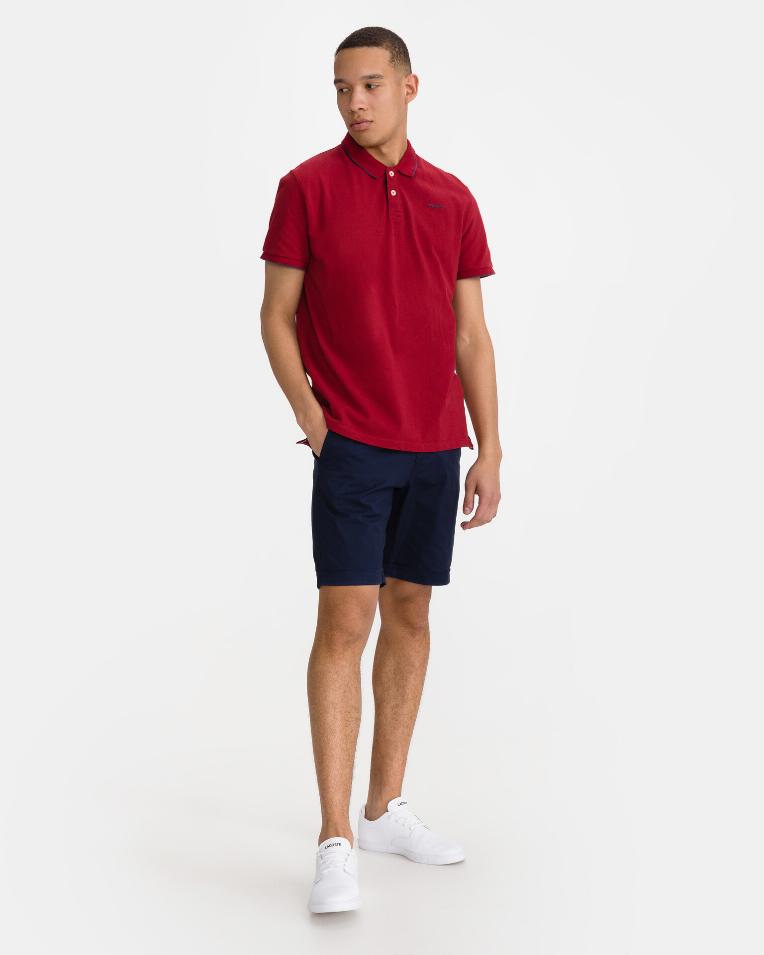 Pepe Jeans Lucas Polo triko Červená - Pepit.cz