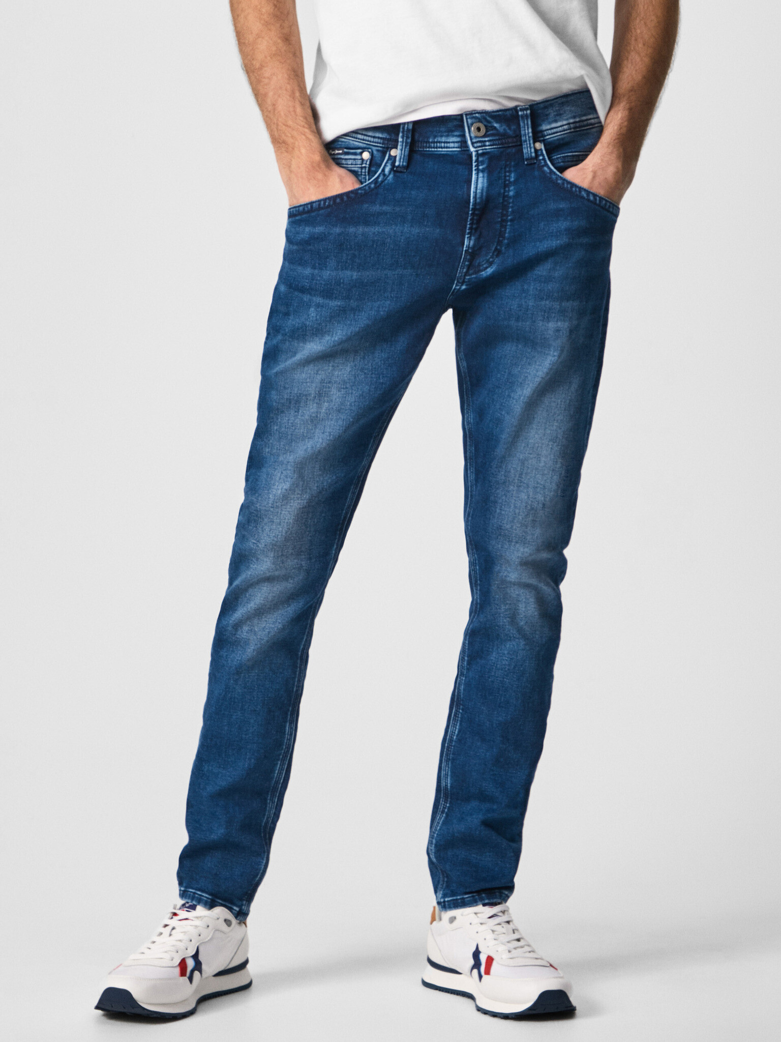 Pepe Jeans Track Jeans Modrá - Pepit.cz