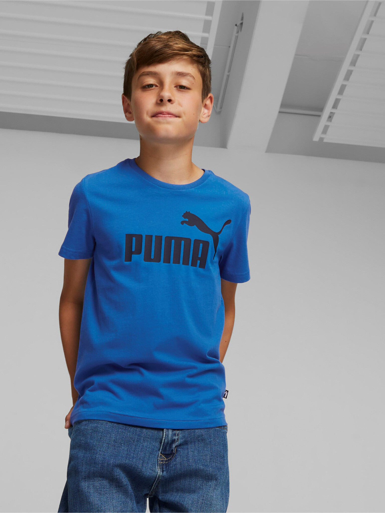 Puma ESS Triko dětské Modrá - Pepit.cz