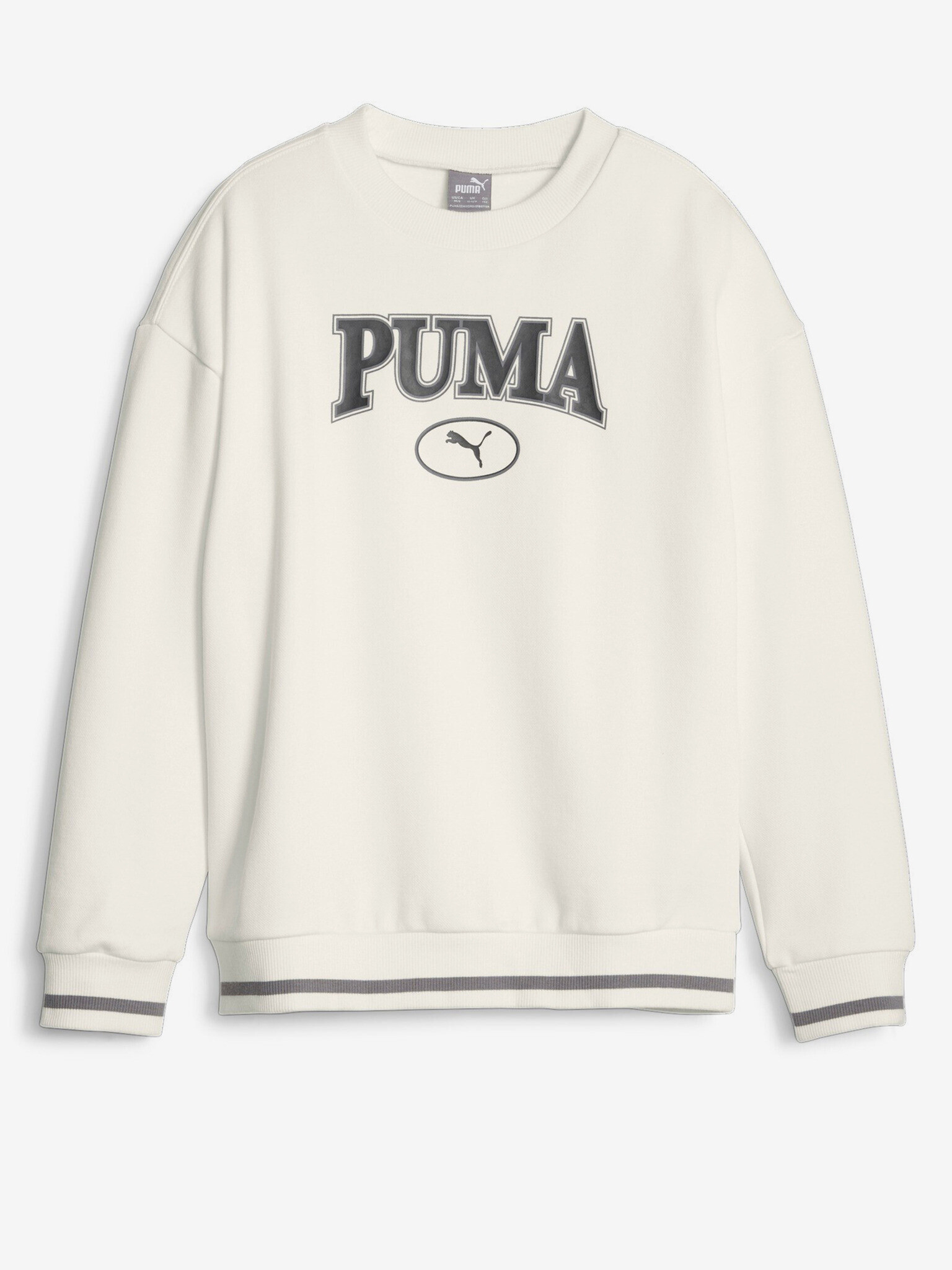 Puma Squad Crew Mikina dětská Bílá - Pepit.cz