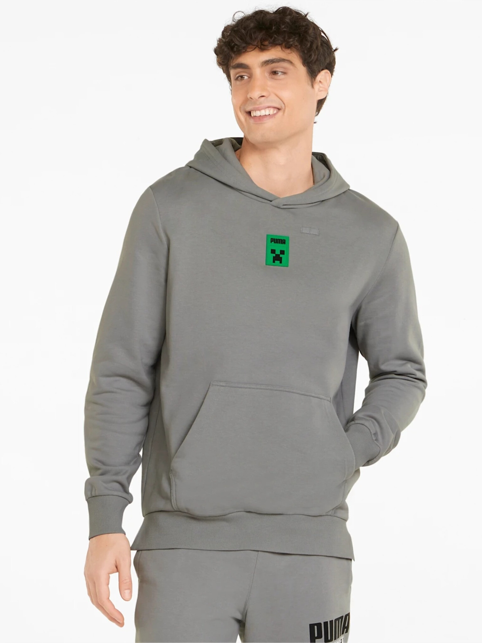 Puma x Minecraft Mikina Šedá - Pepit.cz