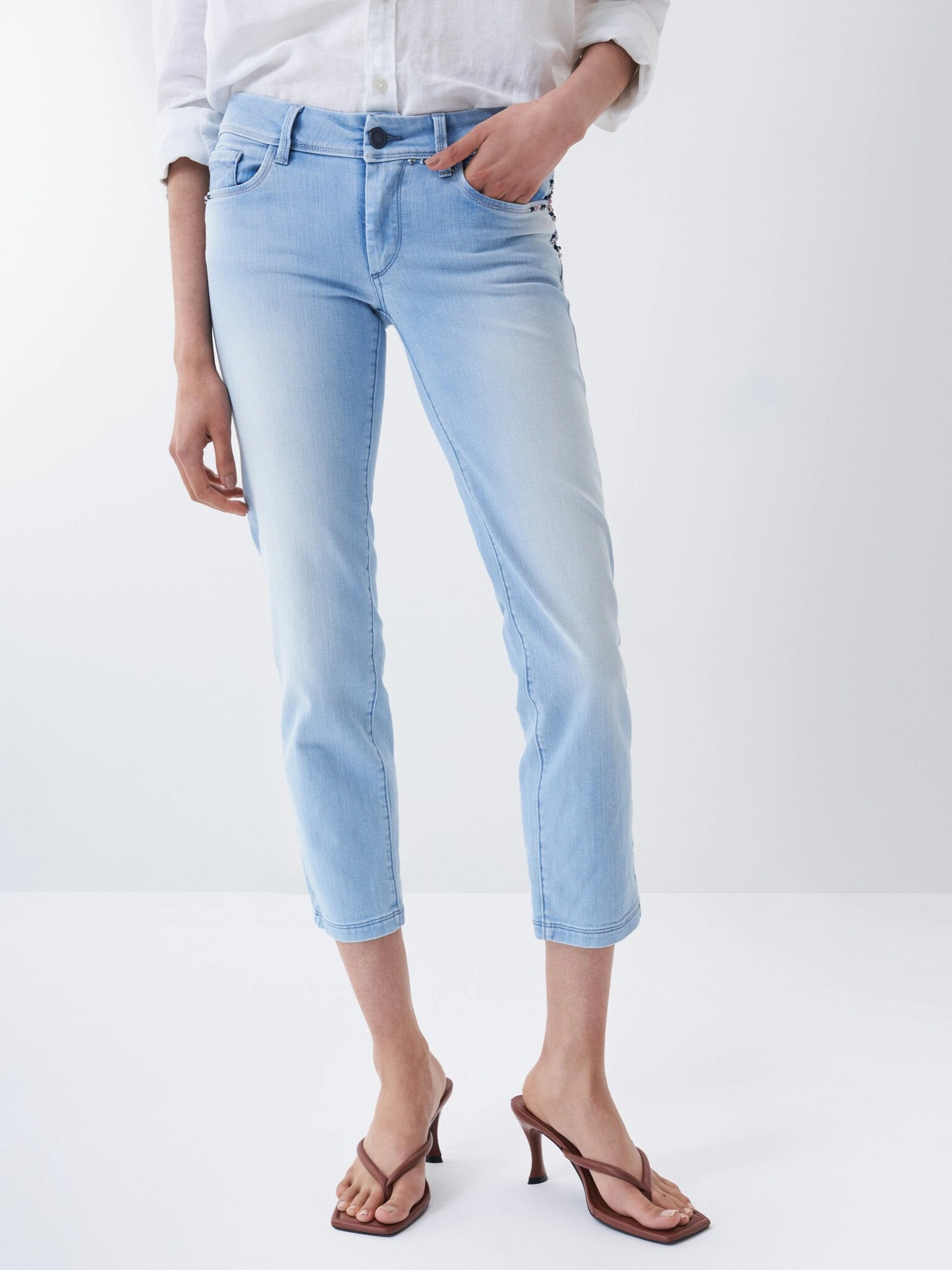 Salsa Jeans Wonder Jeans Modrá - Pepit.cz