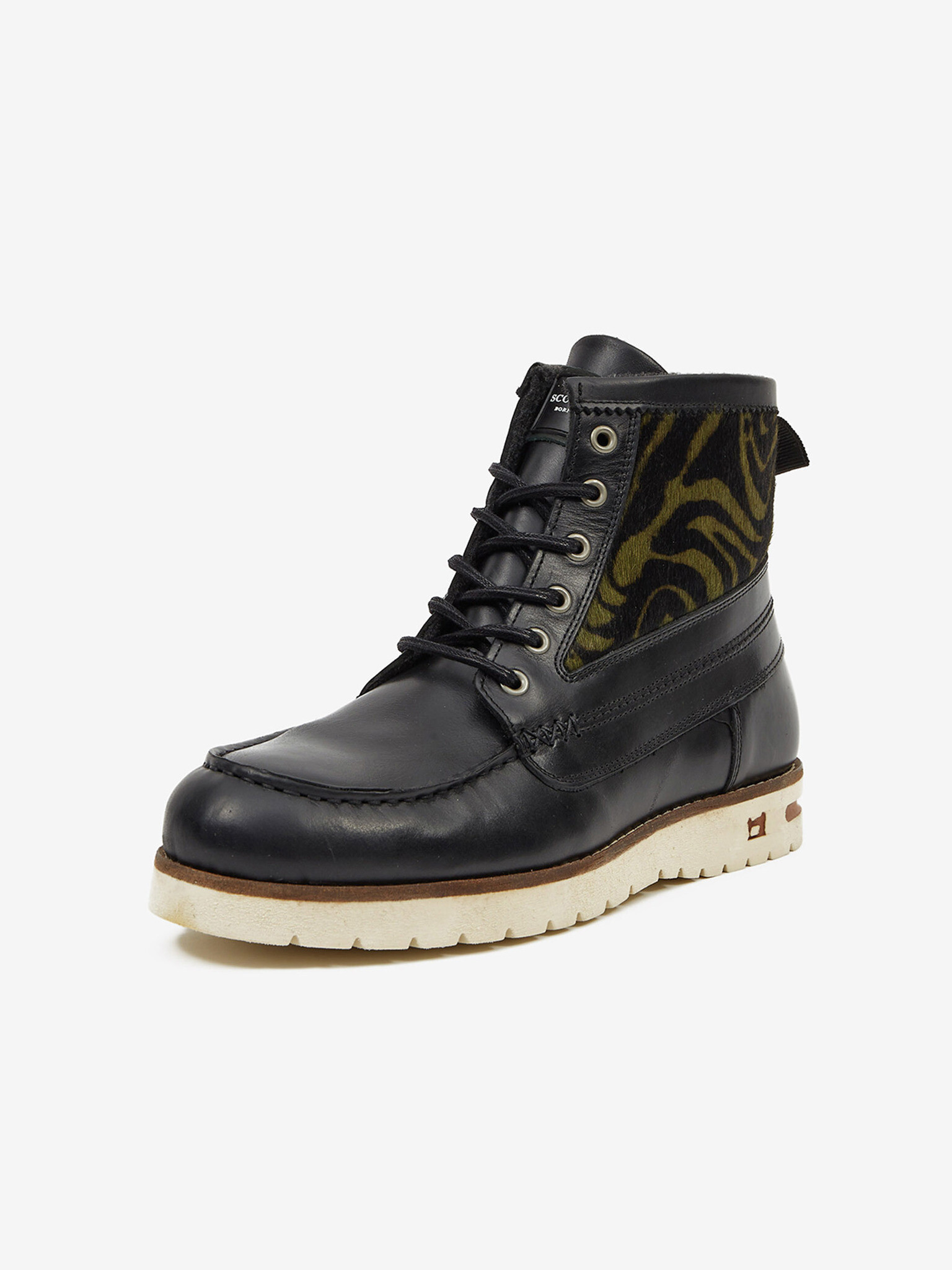 Scotch & Soda Levant Mid Boot Kotníková obuv Černá - Pepit.cz