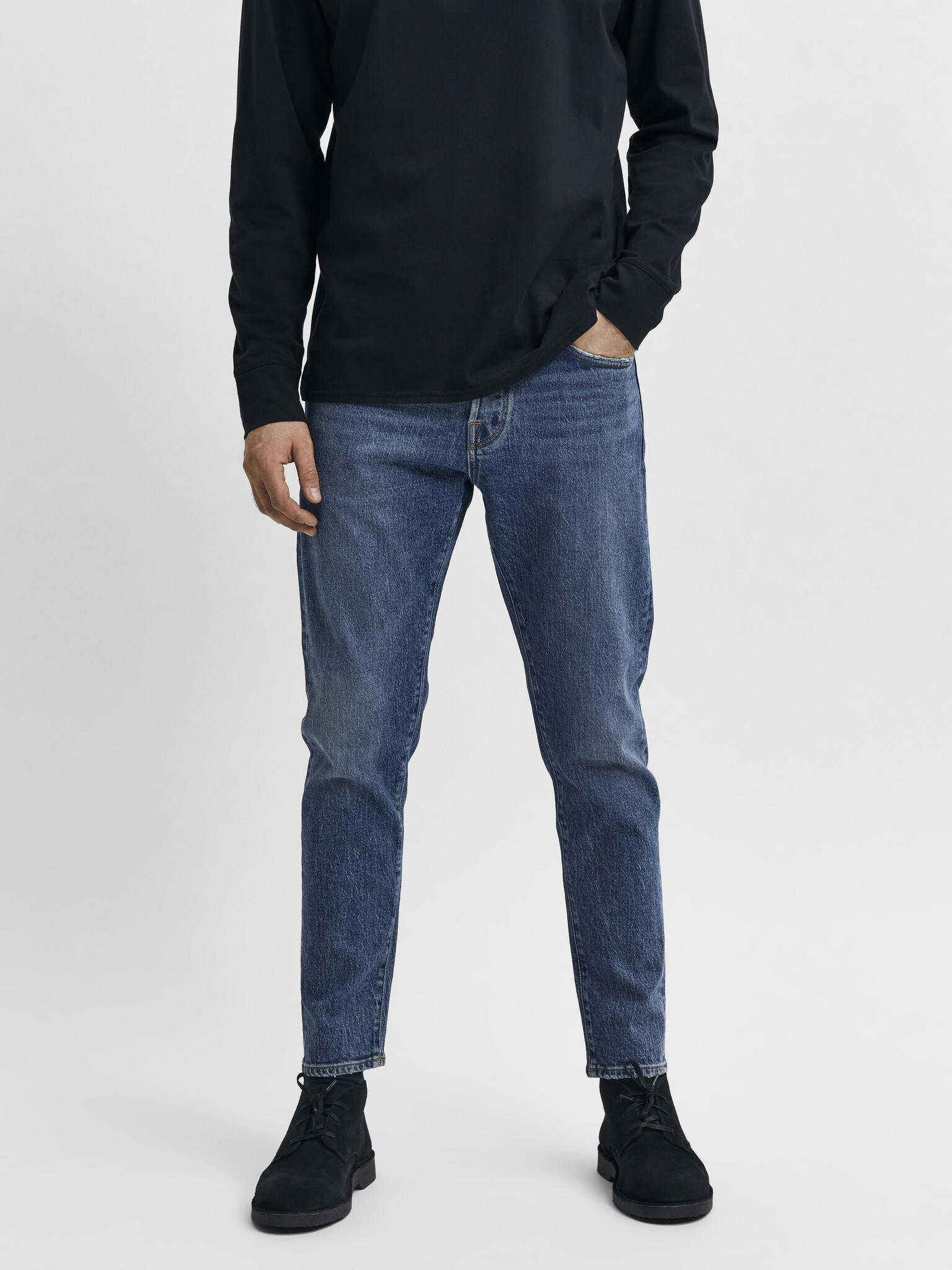 SELECTED Homme Toby Jeans Modrá - Pepit.cz