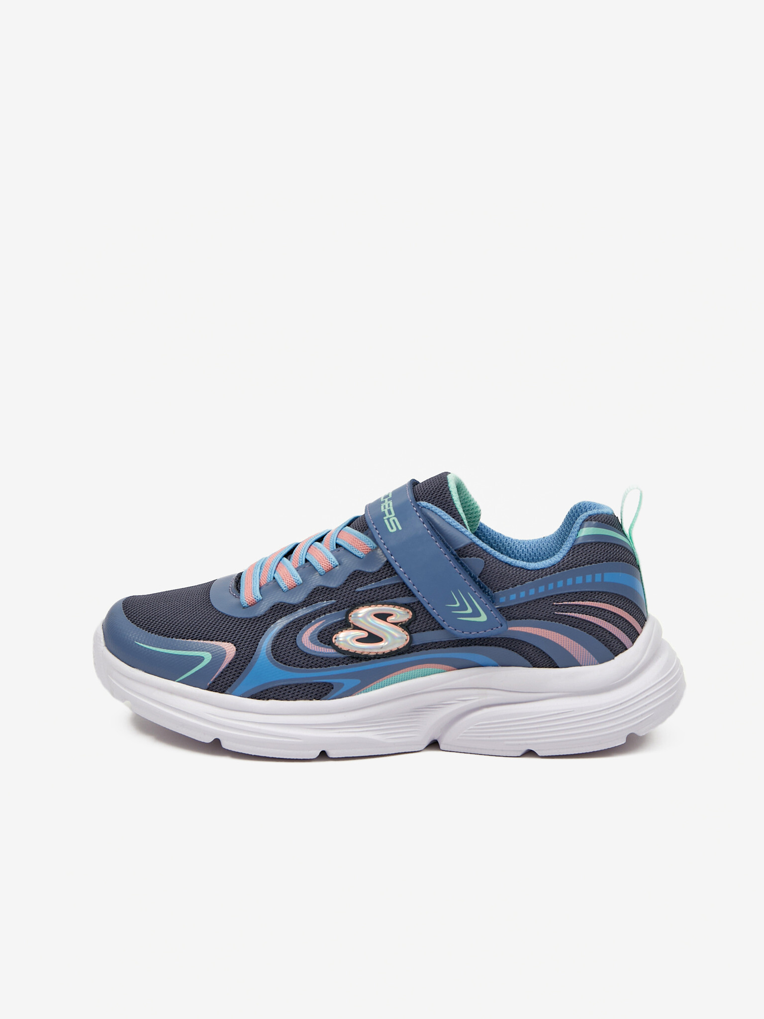 Skechers Wavy Lites Eureka Shine Tenisky dětské Modrá - Pepit.cz