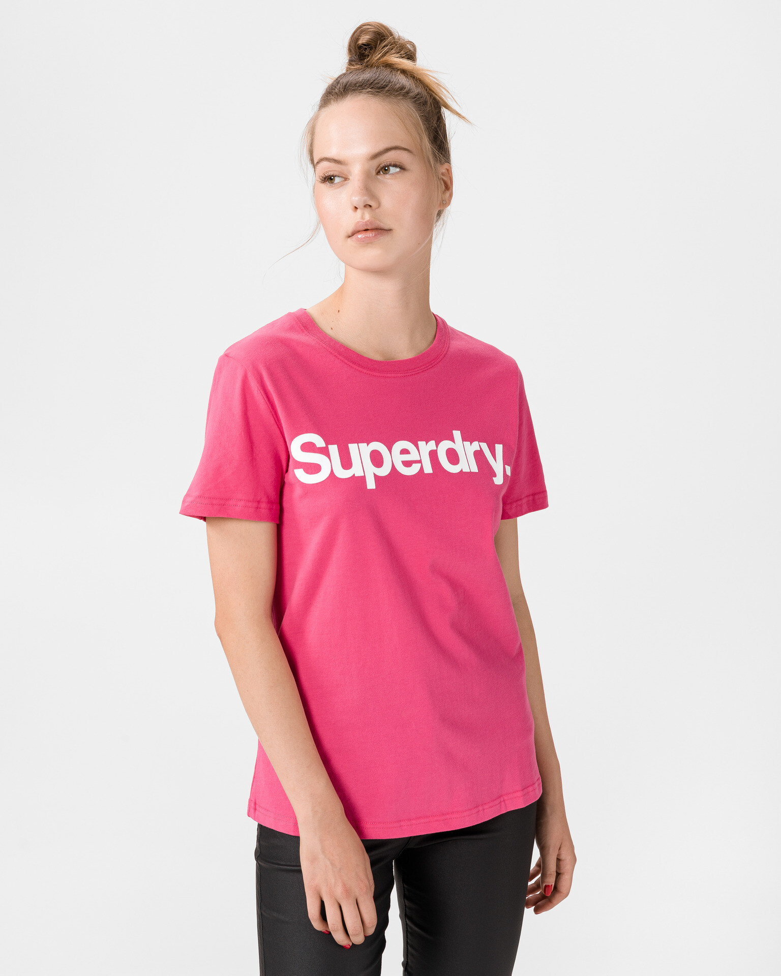 SuperDry Flock Triko Růžová - Pepit.cz