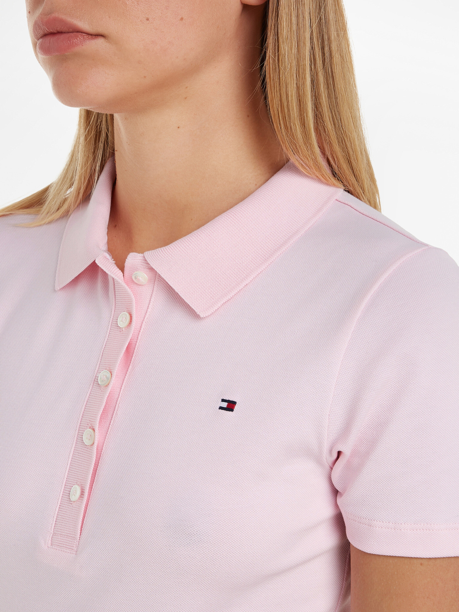 Tommy Hilfiger 1985 Pique Polo triko Růžová - Pepit.cz