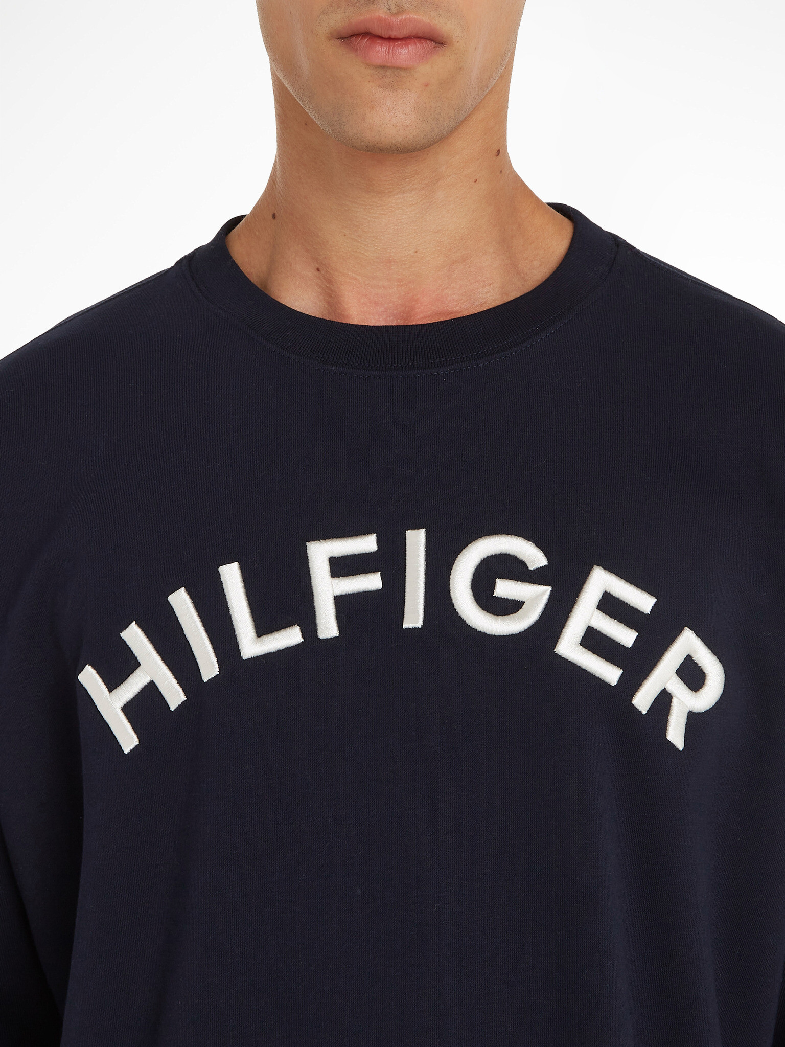 Tommy Hilfiger Arched Crew Mikina Modrá - Pepit.cz