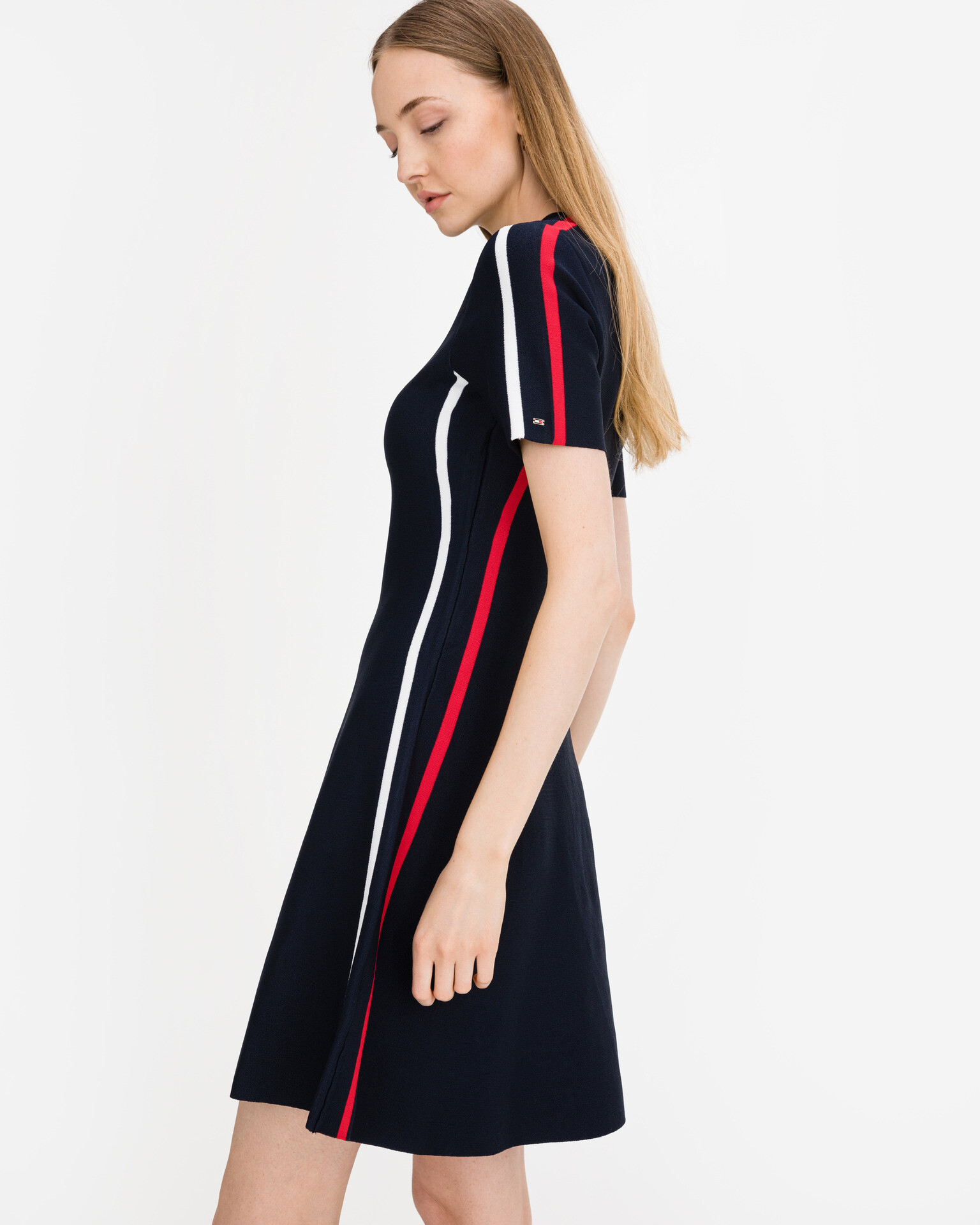 Tommy Hilfiger Colourblock Šaty Modrá - Pepit.cz