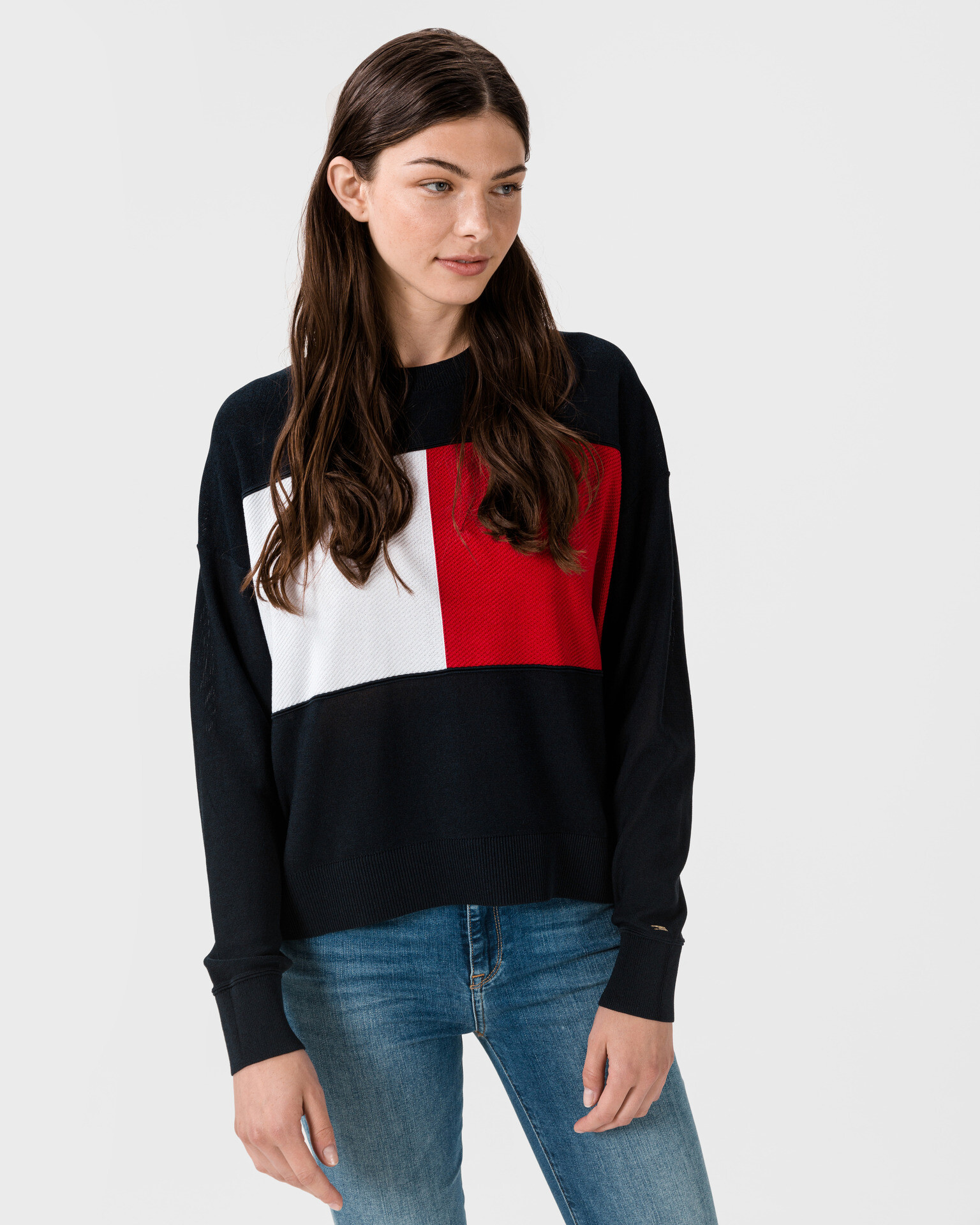 Tommy Hilfiger Icon Flag Svetr Modrá - Pepit.cz