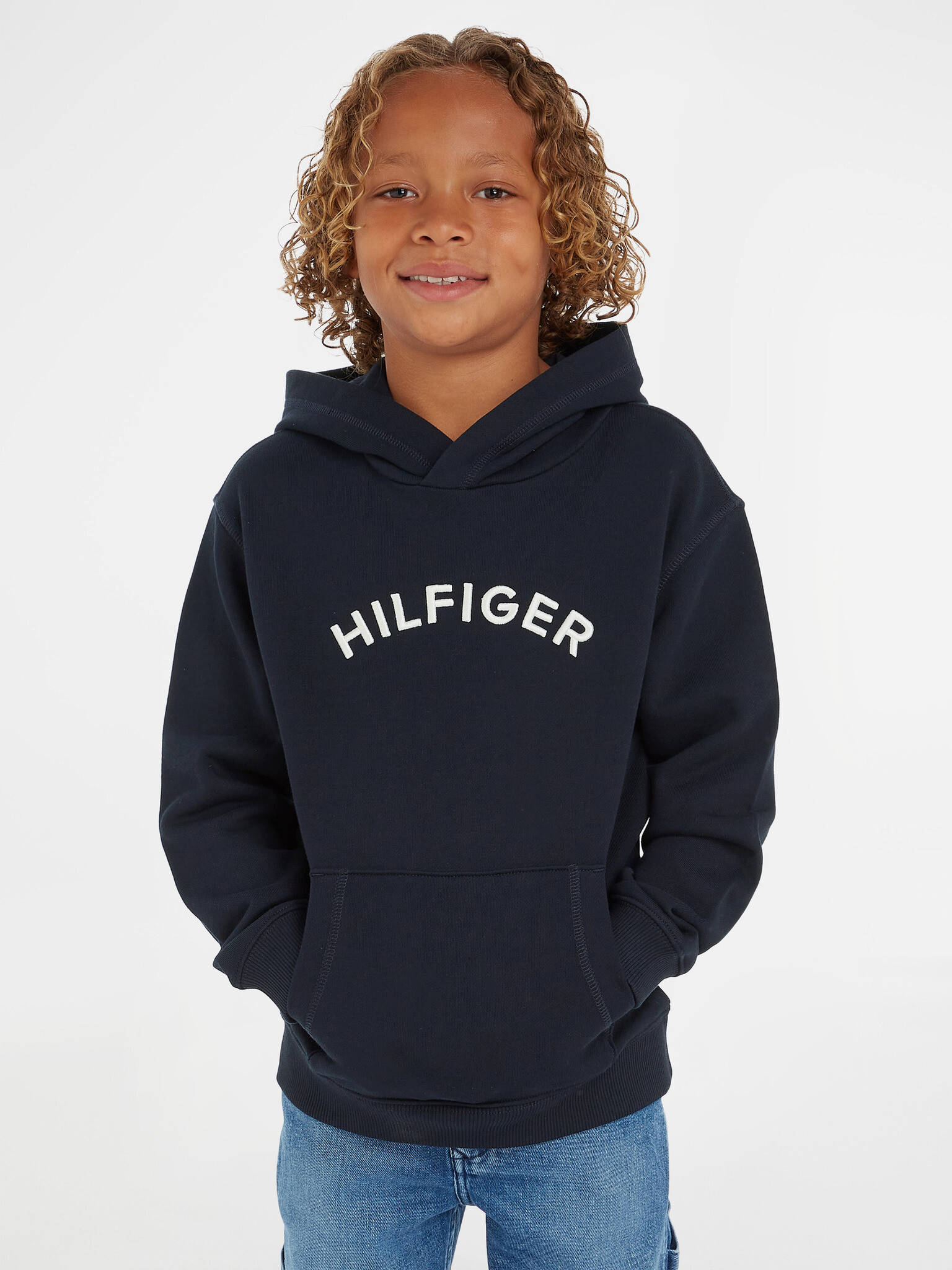 Tommy Hilfiger Mikina dětská Modrá - Pepit.cz