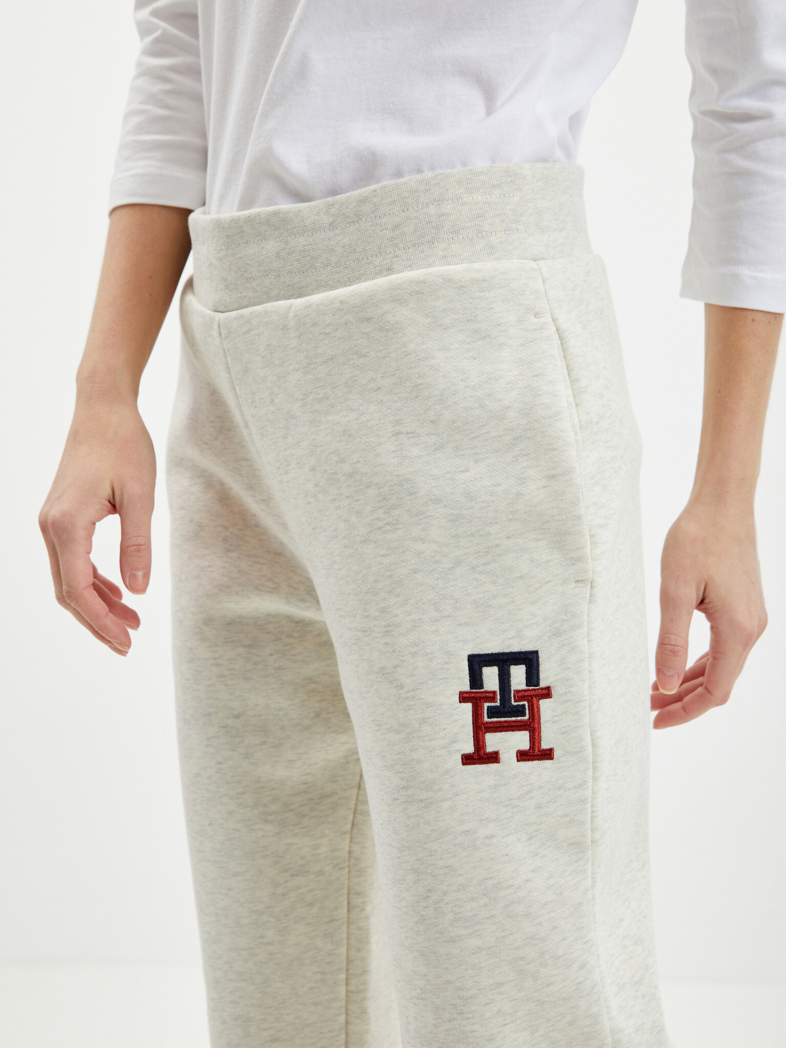 Tommy Hilfiger Monogram Tepláky Bílá - Pepit.cz