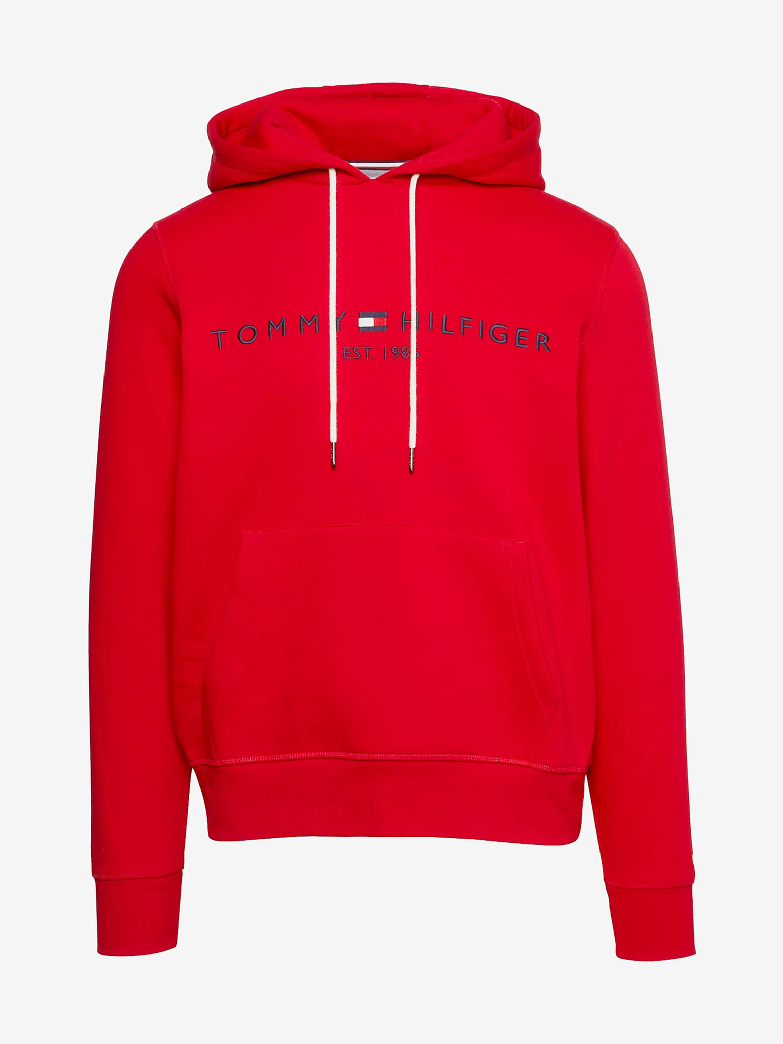 Tommy Hilfiger Tommy Logo Hoody Mikina Červená - Pepit.cz