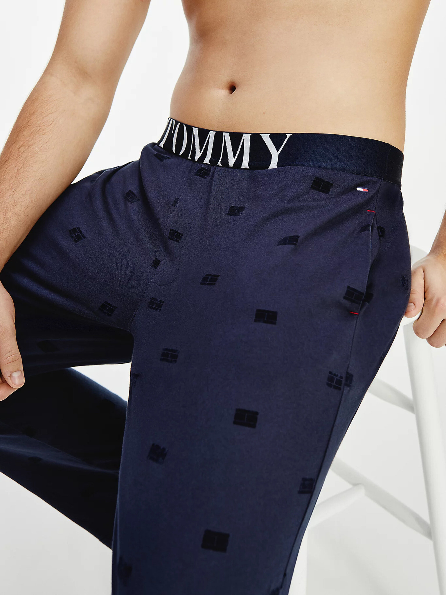 Tommy Hilfiger Underwear Kalhoty na spaní Modrá - Pepit.cz