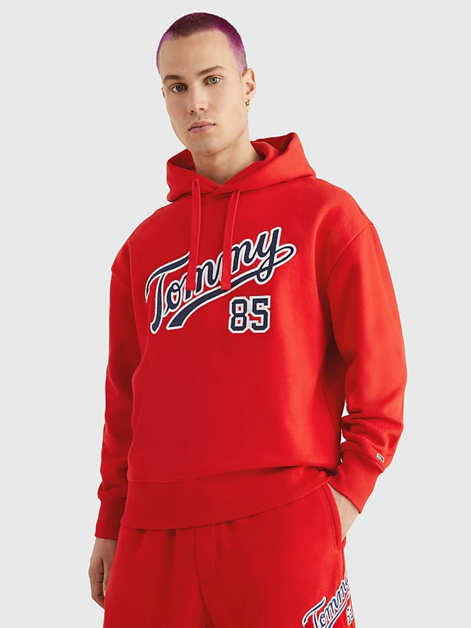 Tommy Jeans Mikina Červená - Pepit.cz