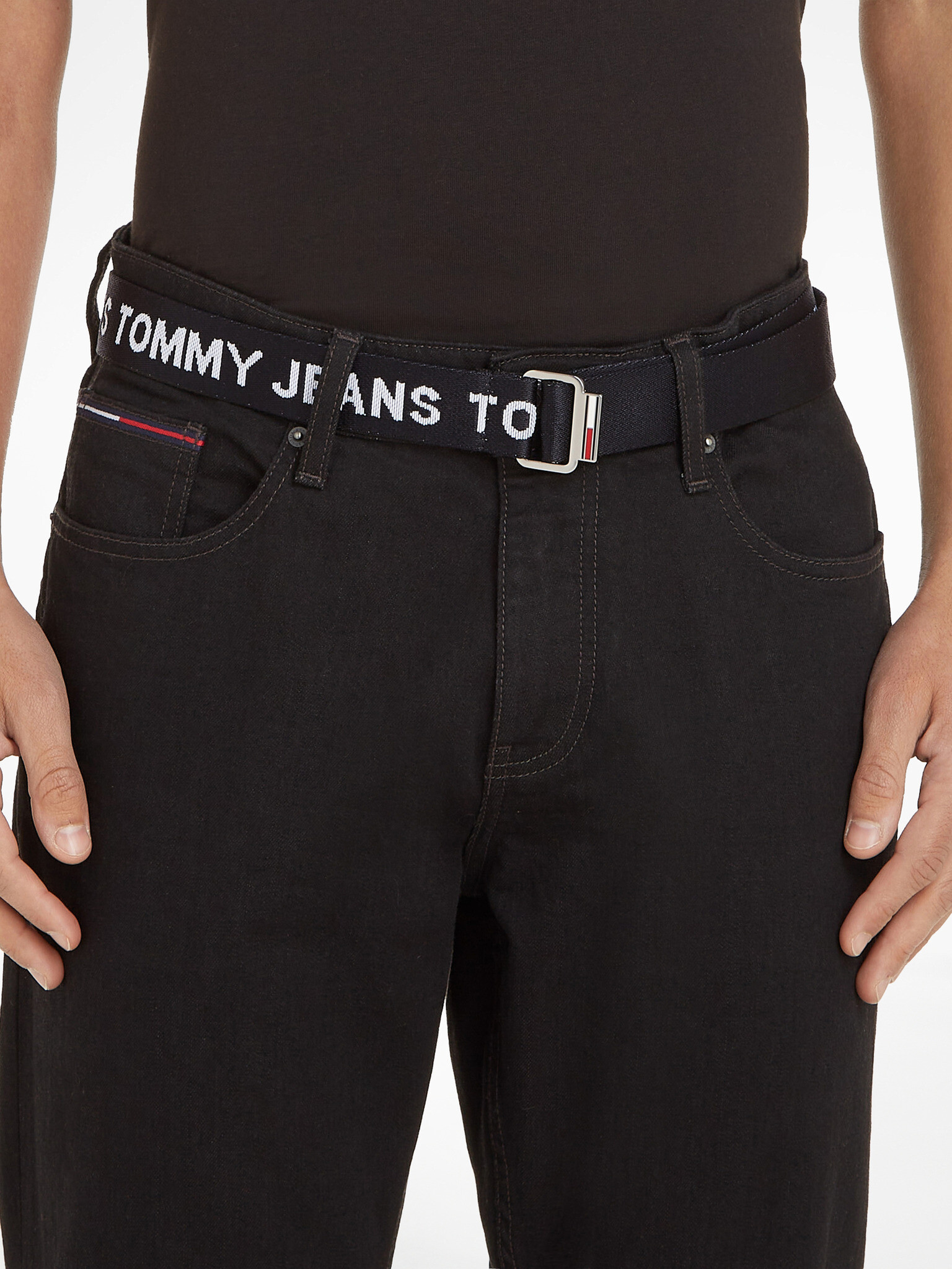 Tommy Jeans Pásek Černá - Pepit.cz