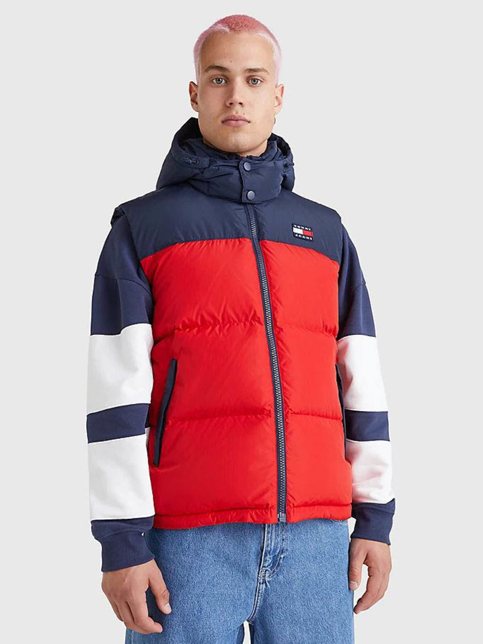 Tommy Jeans Vesta Červená - Pepit.cz