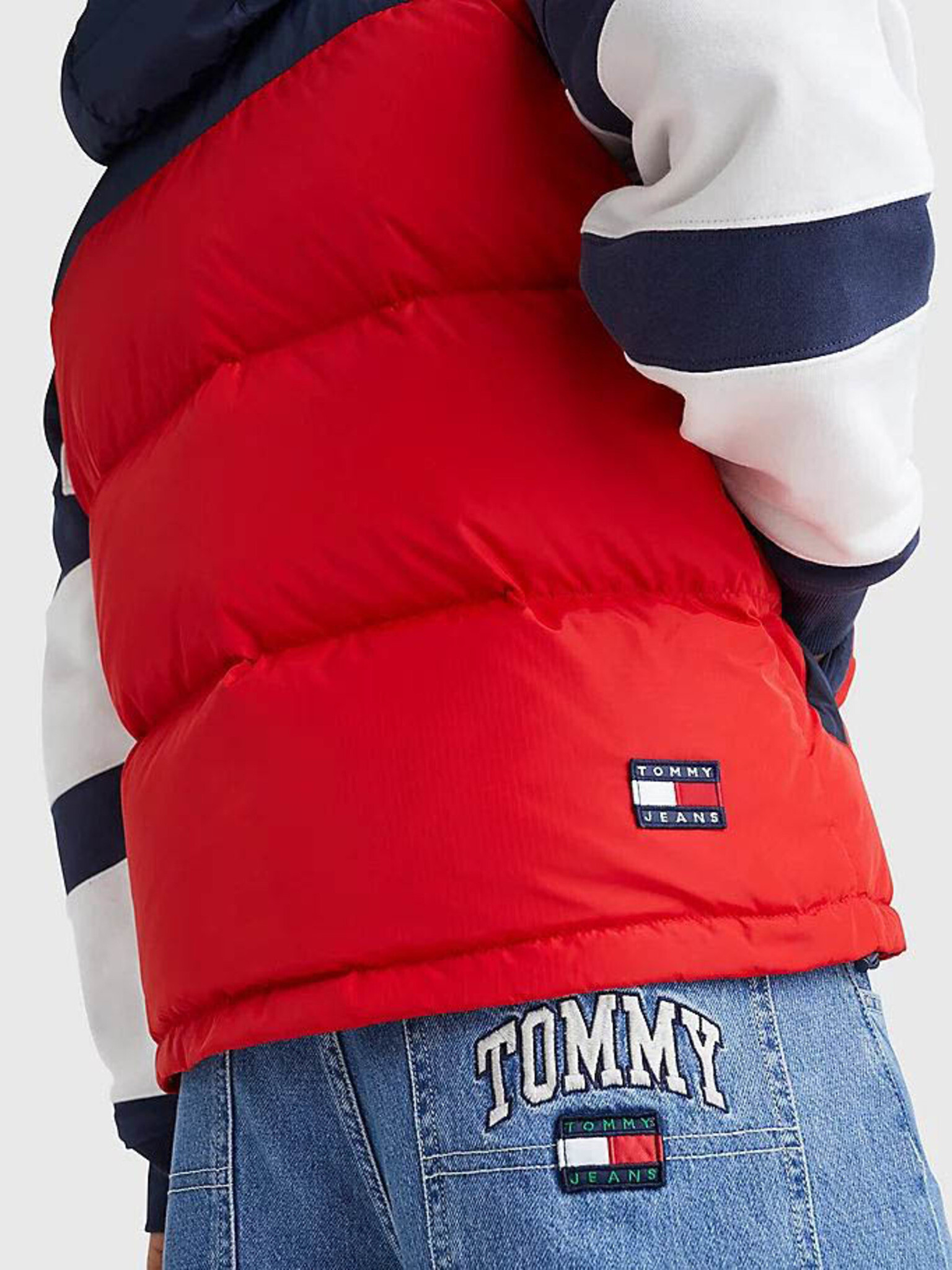 Tommy Jeans Vesta Červená - Pepit.cz