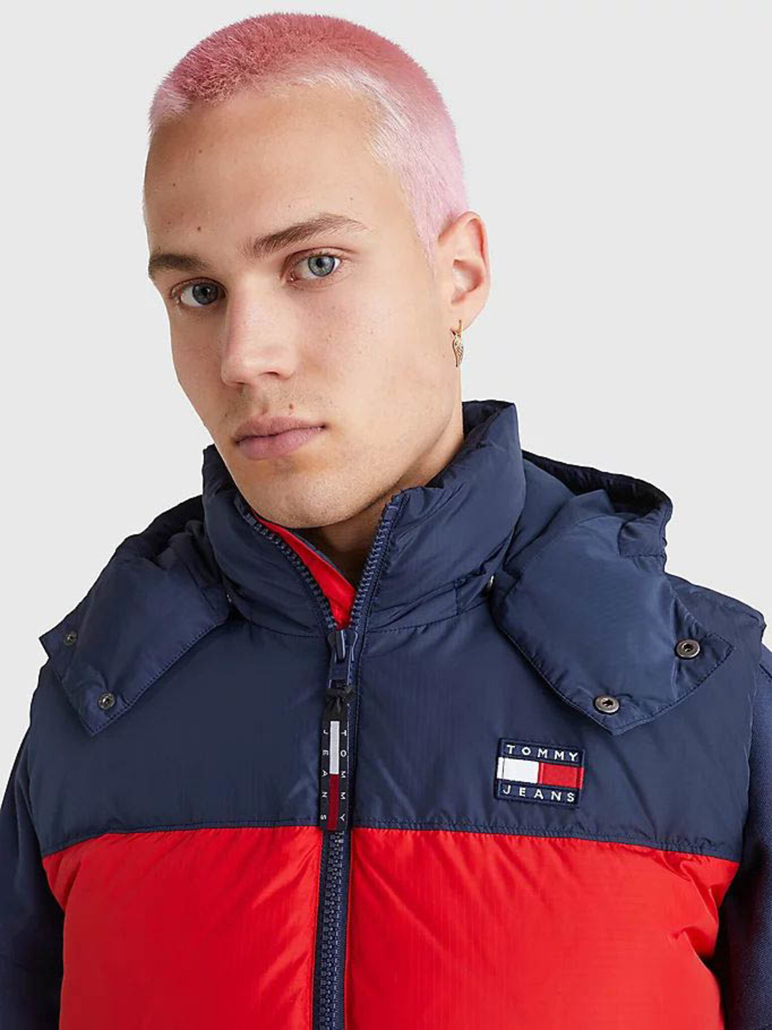 Tommy Jeans Vesta Červená - Pepit.cz