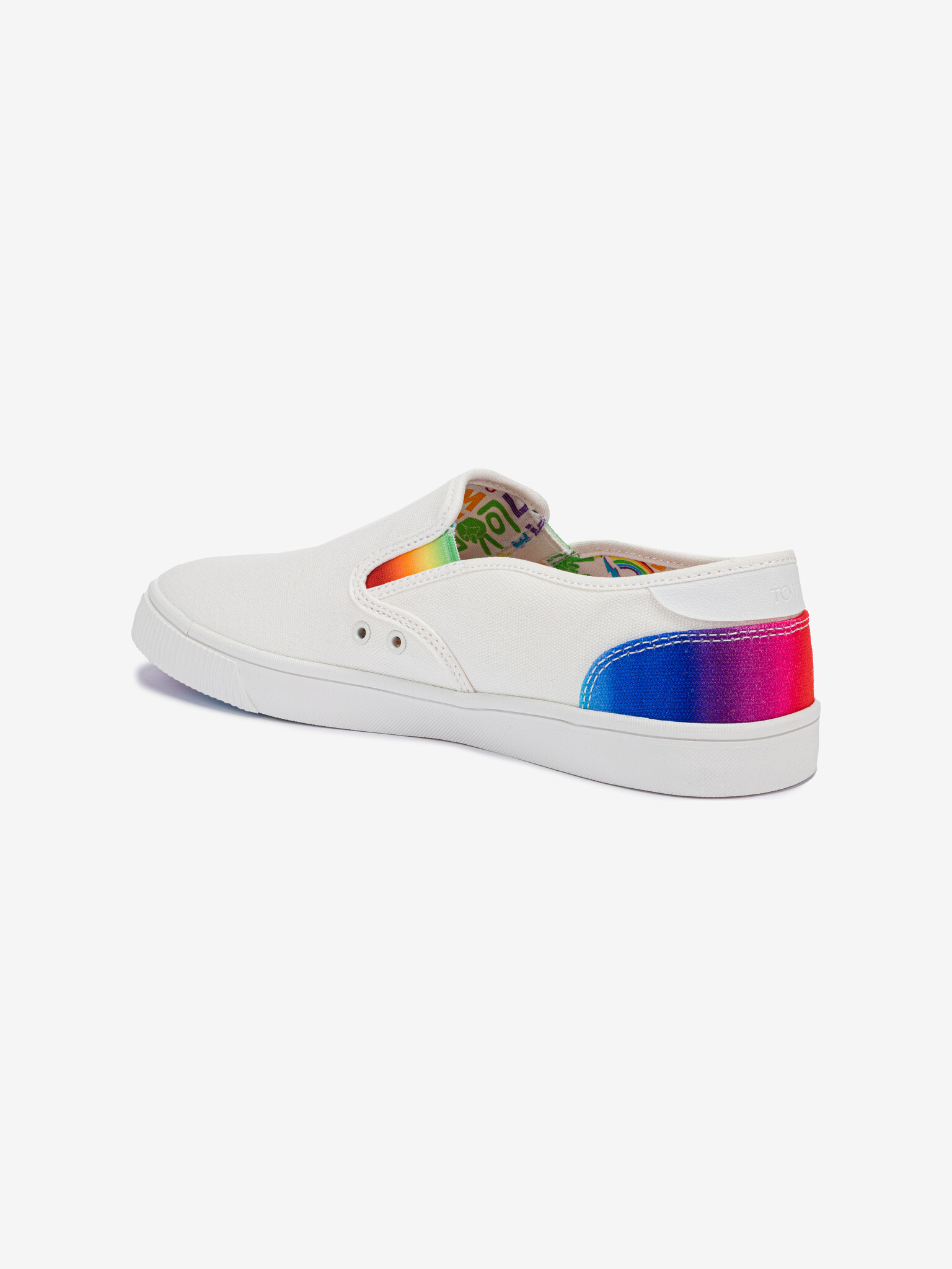 TOMS Unity Canvas Slip On Bílá - Pepit.cz