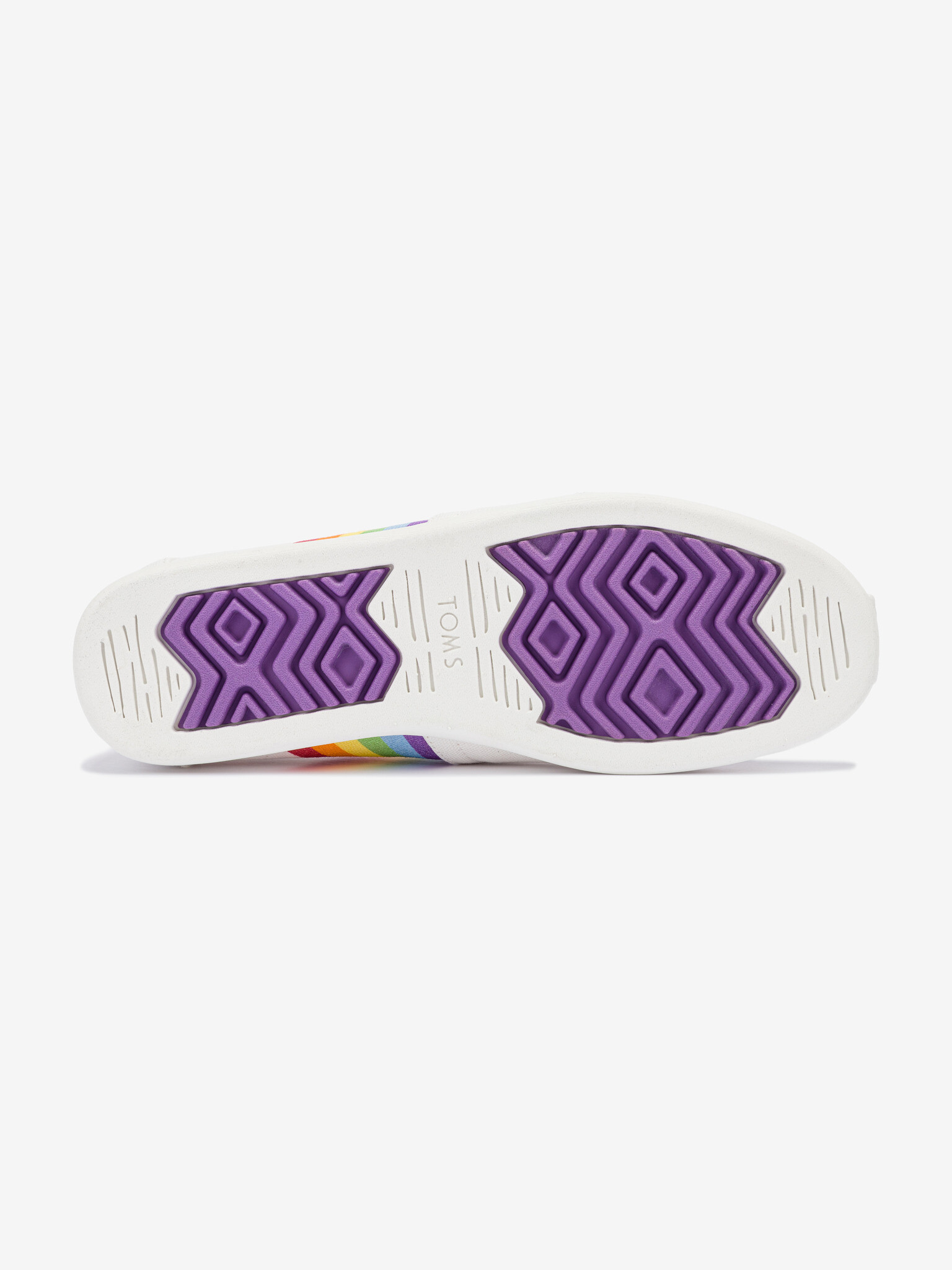 TOMS Unity Rainbow Slip On Bílá - Pepit.cz