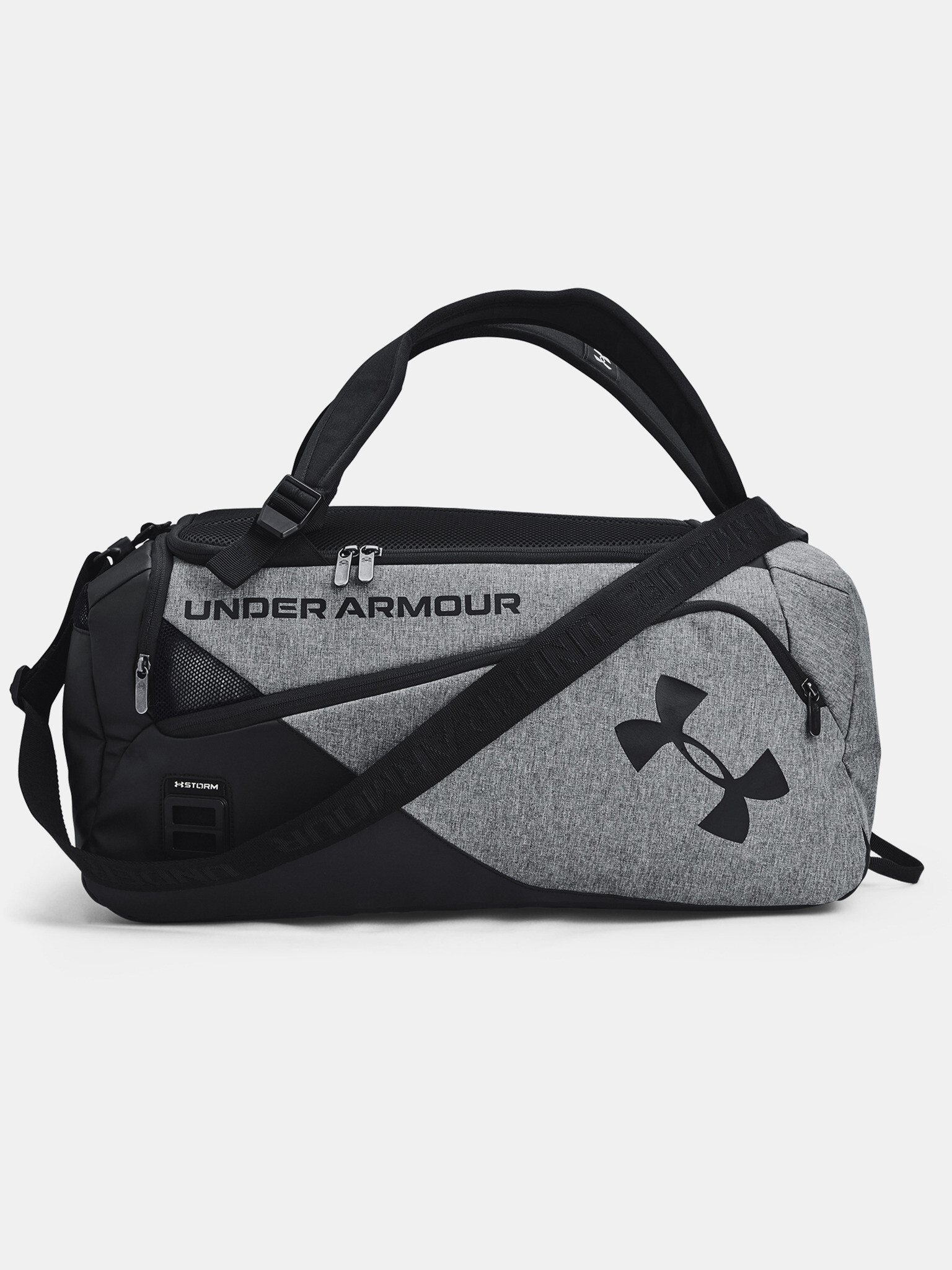 Under Armour Contain Duo SM Duffle Taška Šedá - Pepit.cz