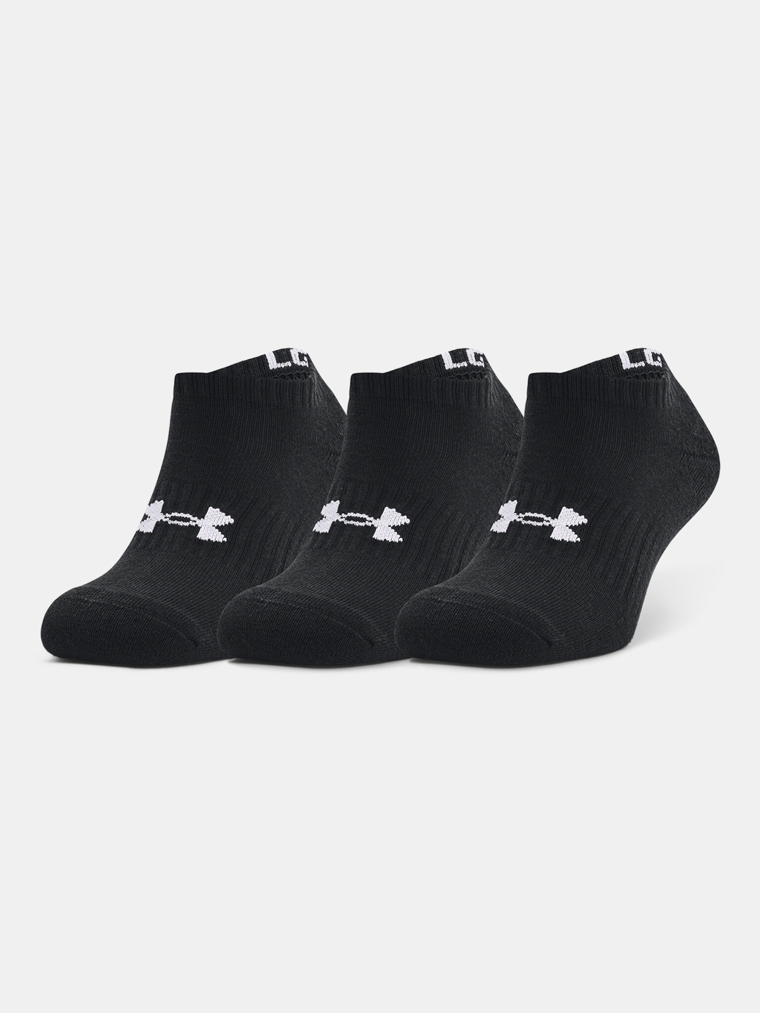 Under Armour Core No Show Ponožky 3 páry Černá - Pepit.cz