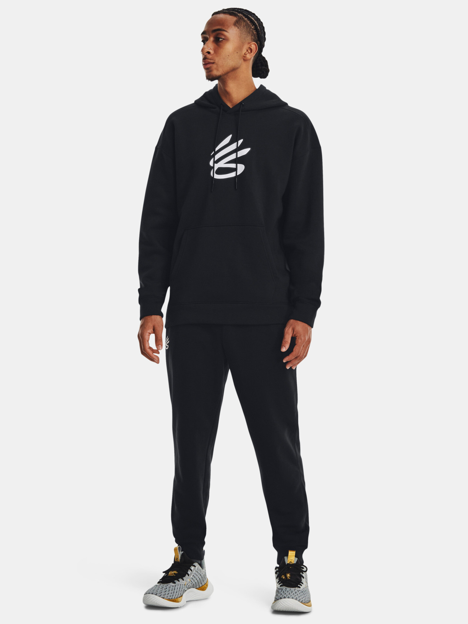 Under Armour Curry Big Splash PO Hoodie Mikina Černá - Pepit.cz