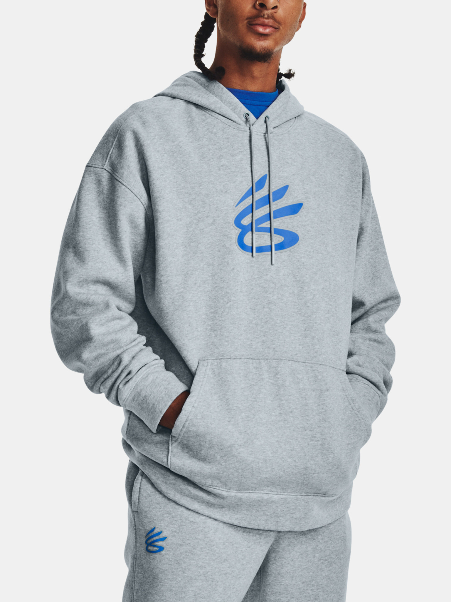 Under Armour Curry Big Splash PO Hoodie Mikina Modrá - Pepit.cz