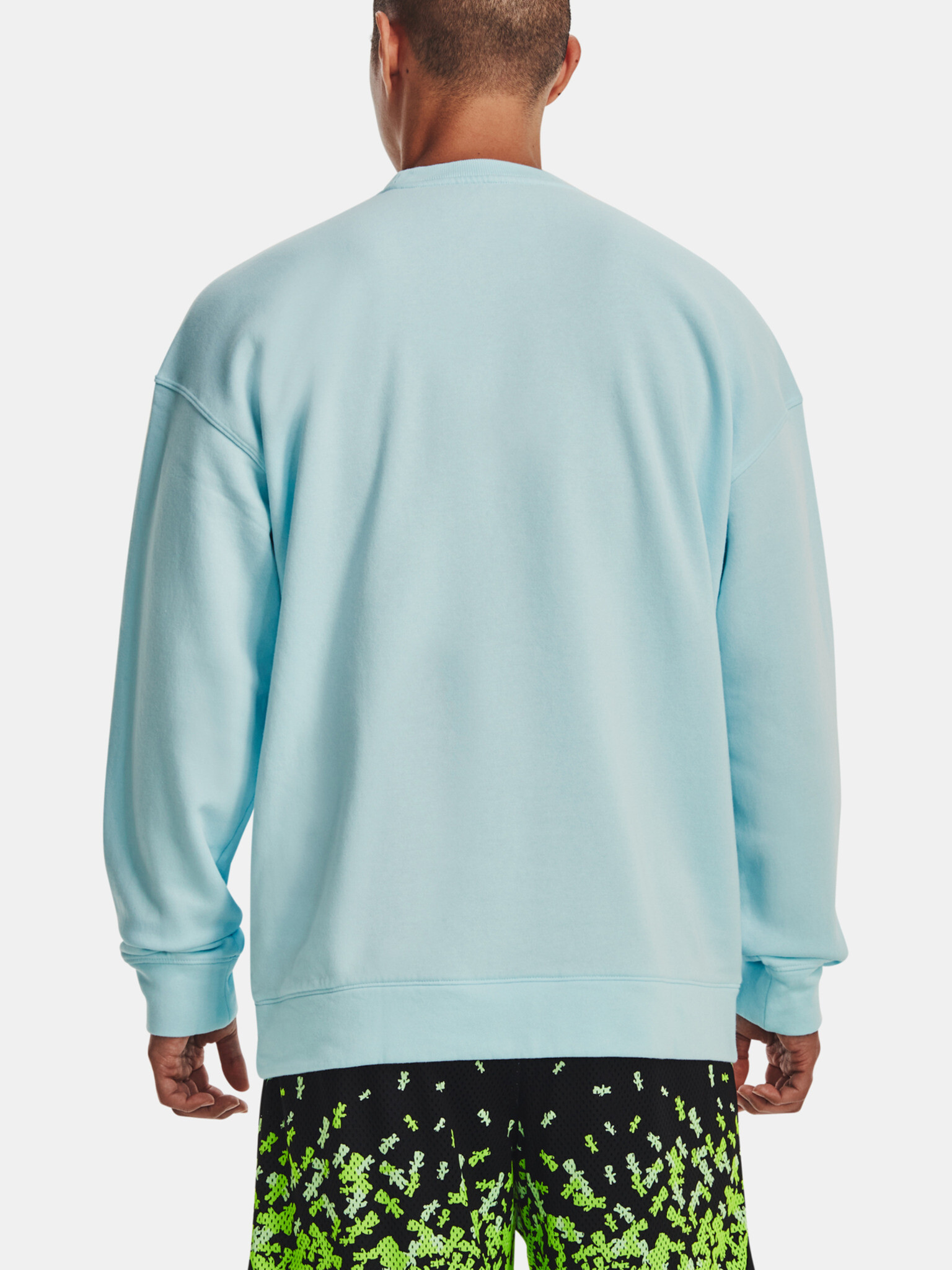 Under Armour Curry Collab Crewneck Mikina Modrá - Pepit.cz