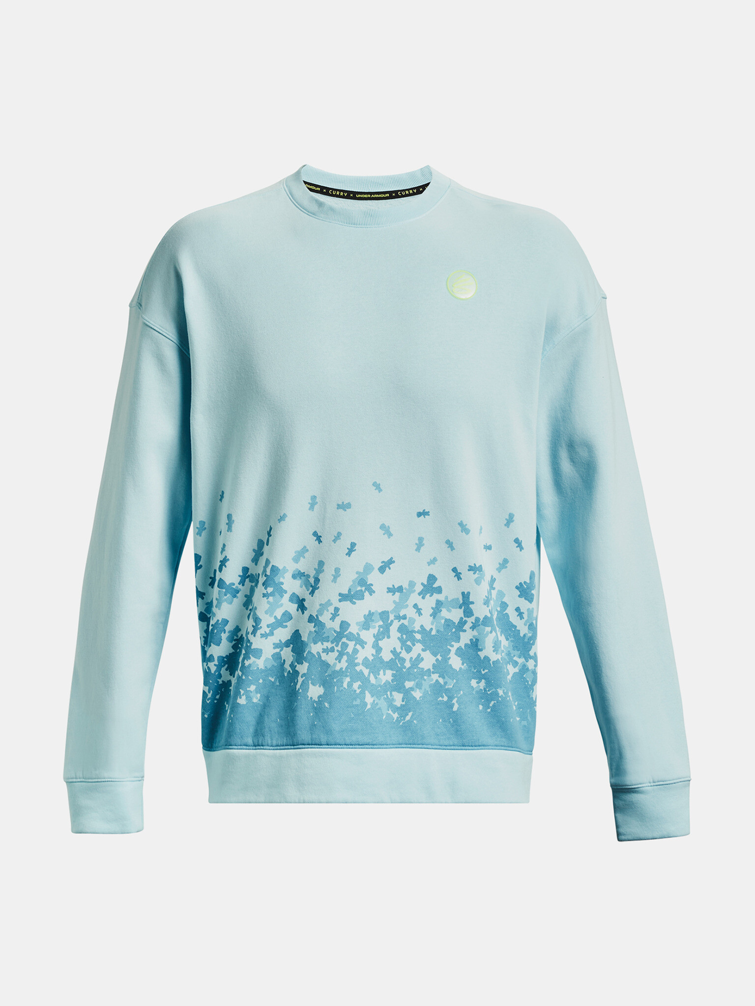 Under Armour Curry Collab Crewneck Mikina Modrá - Pepit.cz