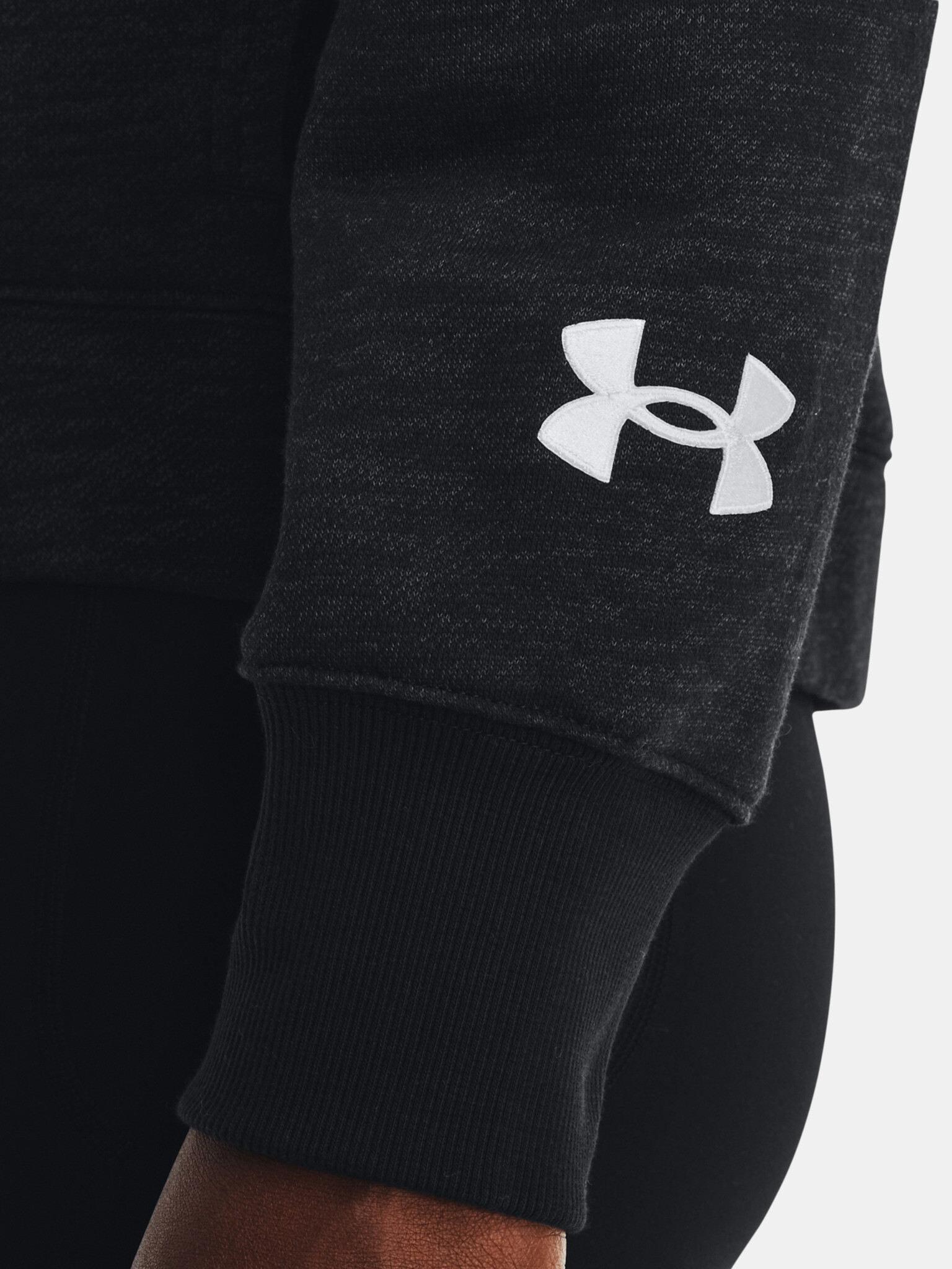 Under Armour Essential Script FZ Mikina Černá - Pepit.cz