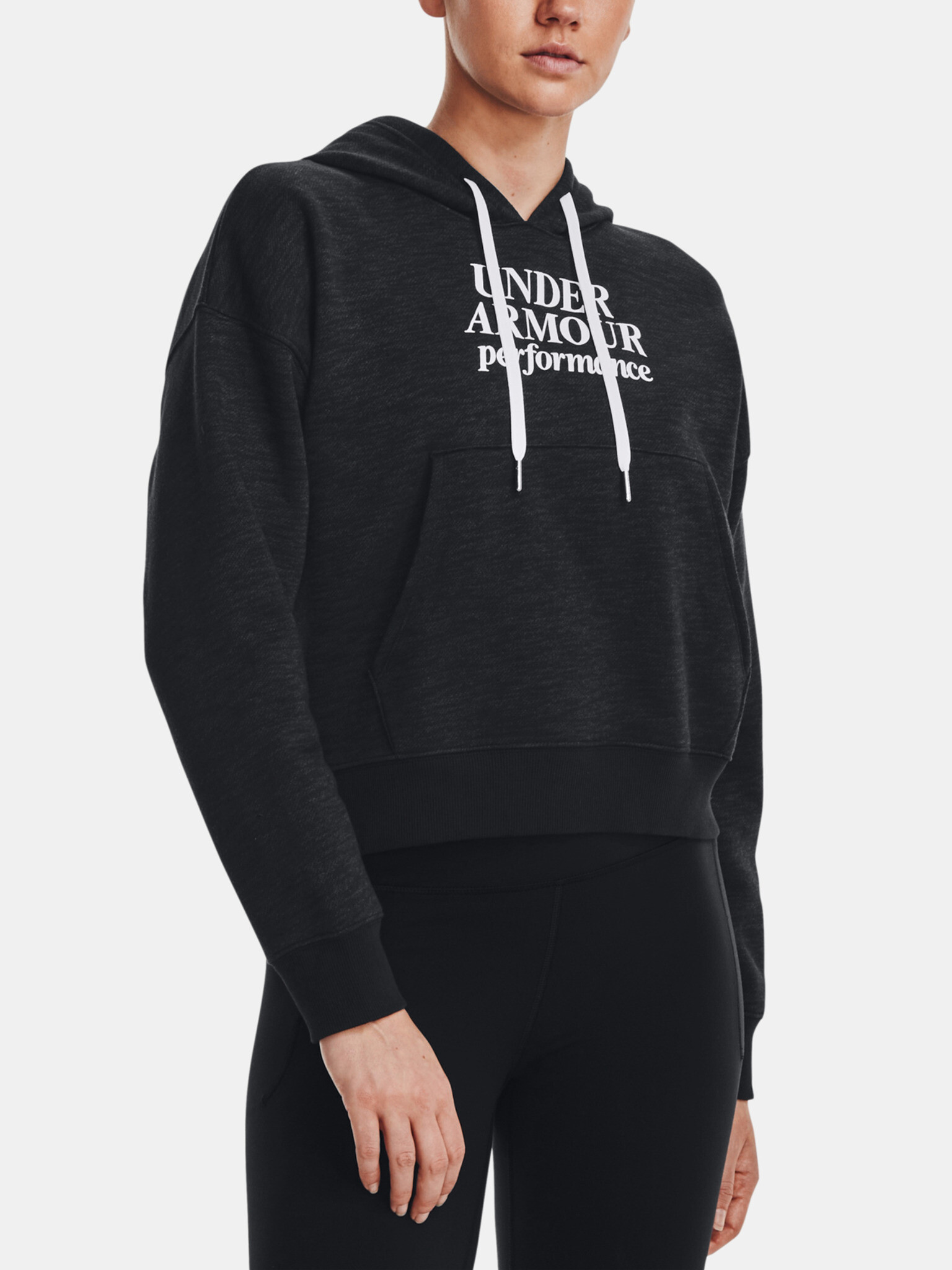 Under Armour Essential Script Hoodie Mikina Černá - Pepit.cz