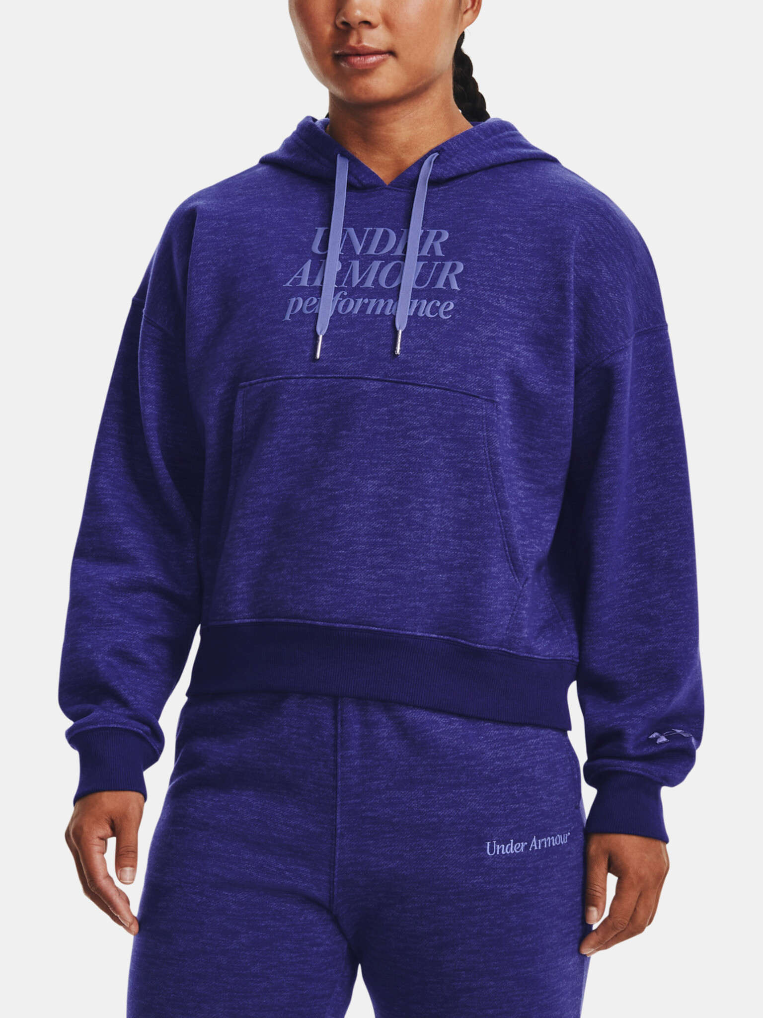 Under Armour Essential Script Hoodie Mikina Modrá - Pepit.cz