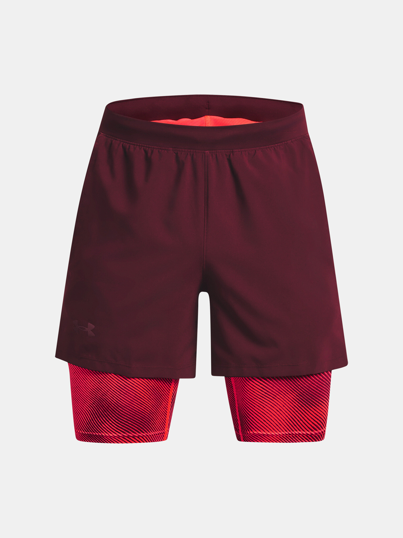 Under Armour Launch 5'' 2-IN-1 Kraťasy Červená - Pepit.cz