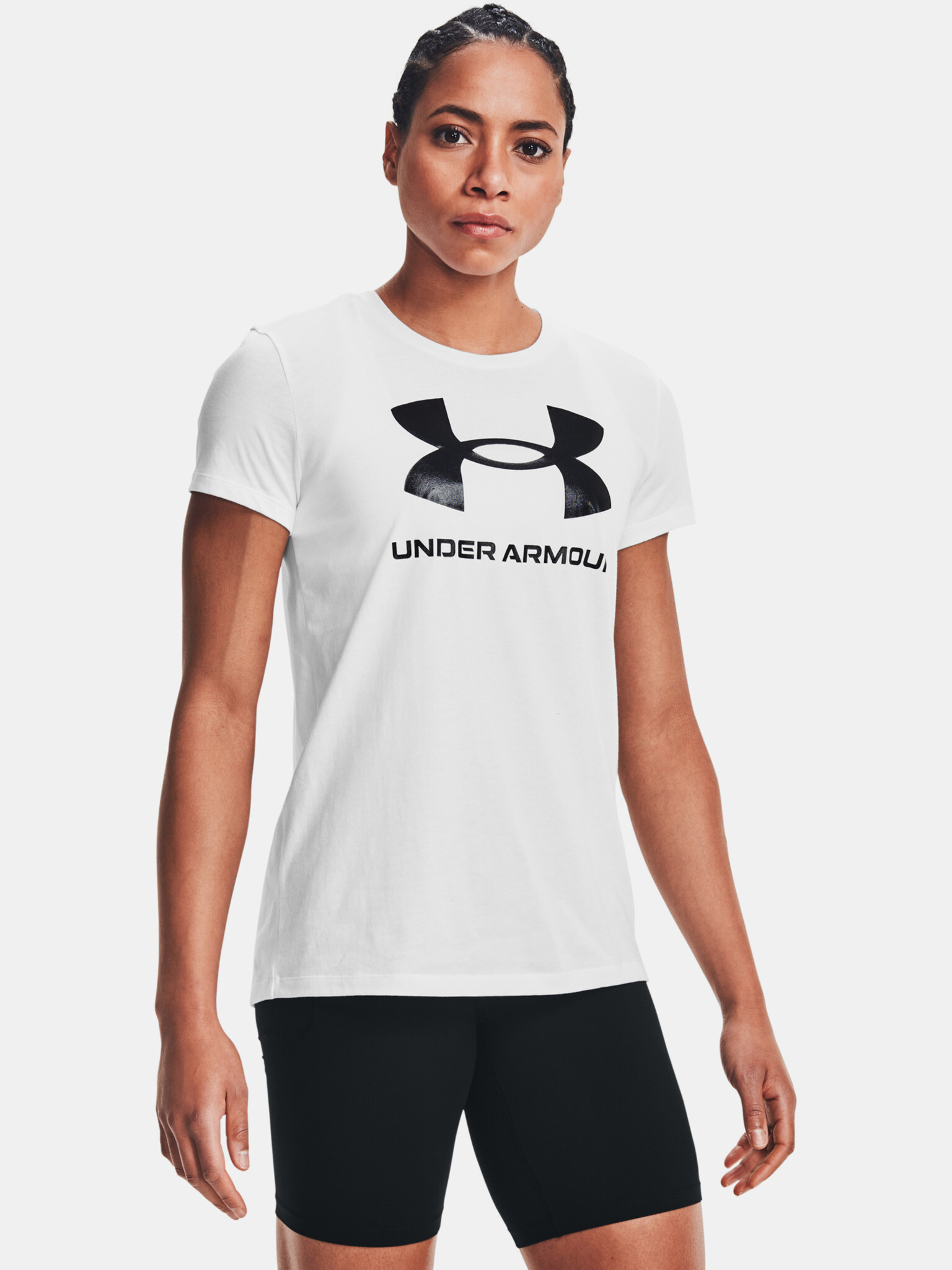 Under Armour Live Sportstyle Graphic SSC Triko Bílá - Pepit.cz