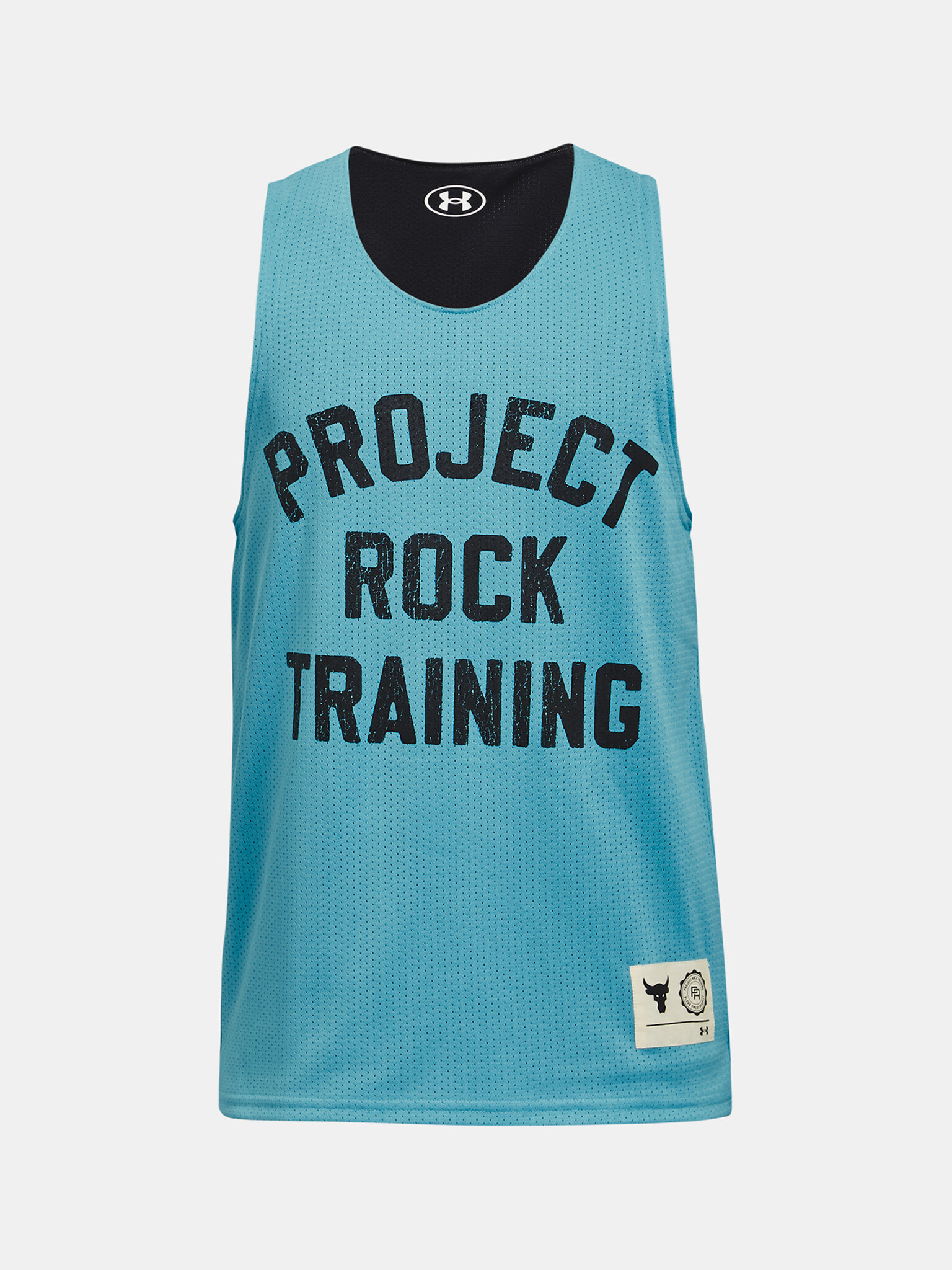 Under Armour Project Rock Rvrsbl Mesh Top TG Tílko dětské Modrá - Pepit.cz