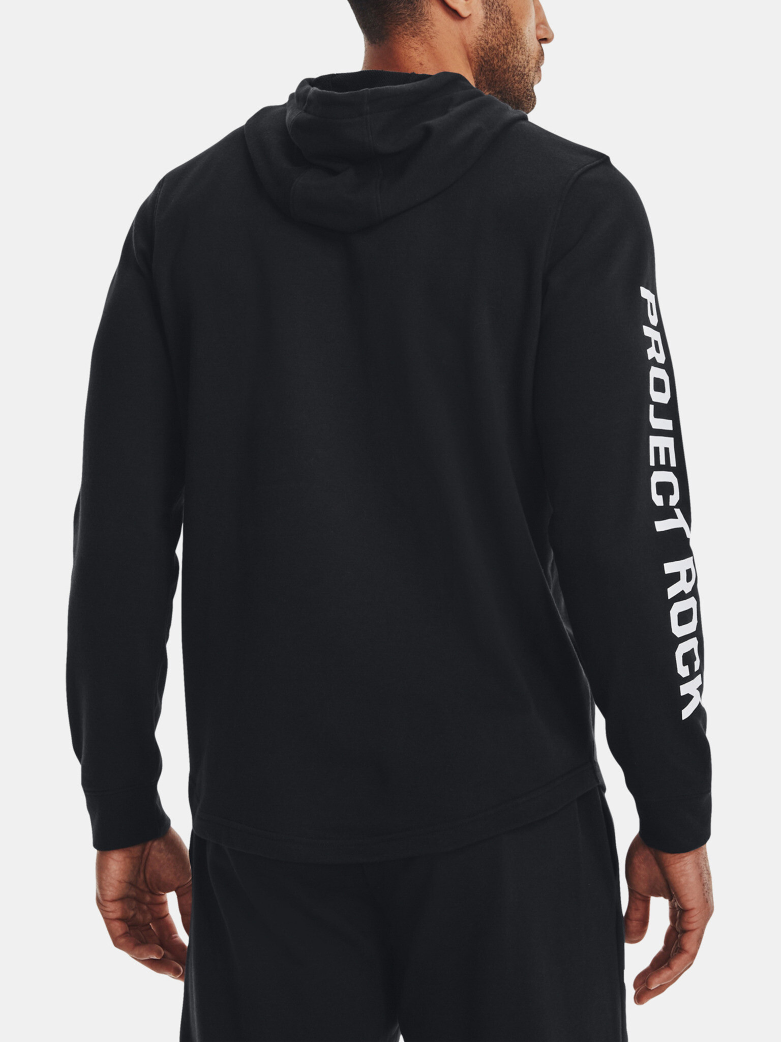 Under Armour Project Rock Terry Hoodie Mikina Černá - Pepit.cz