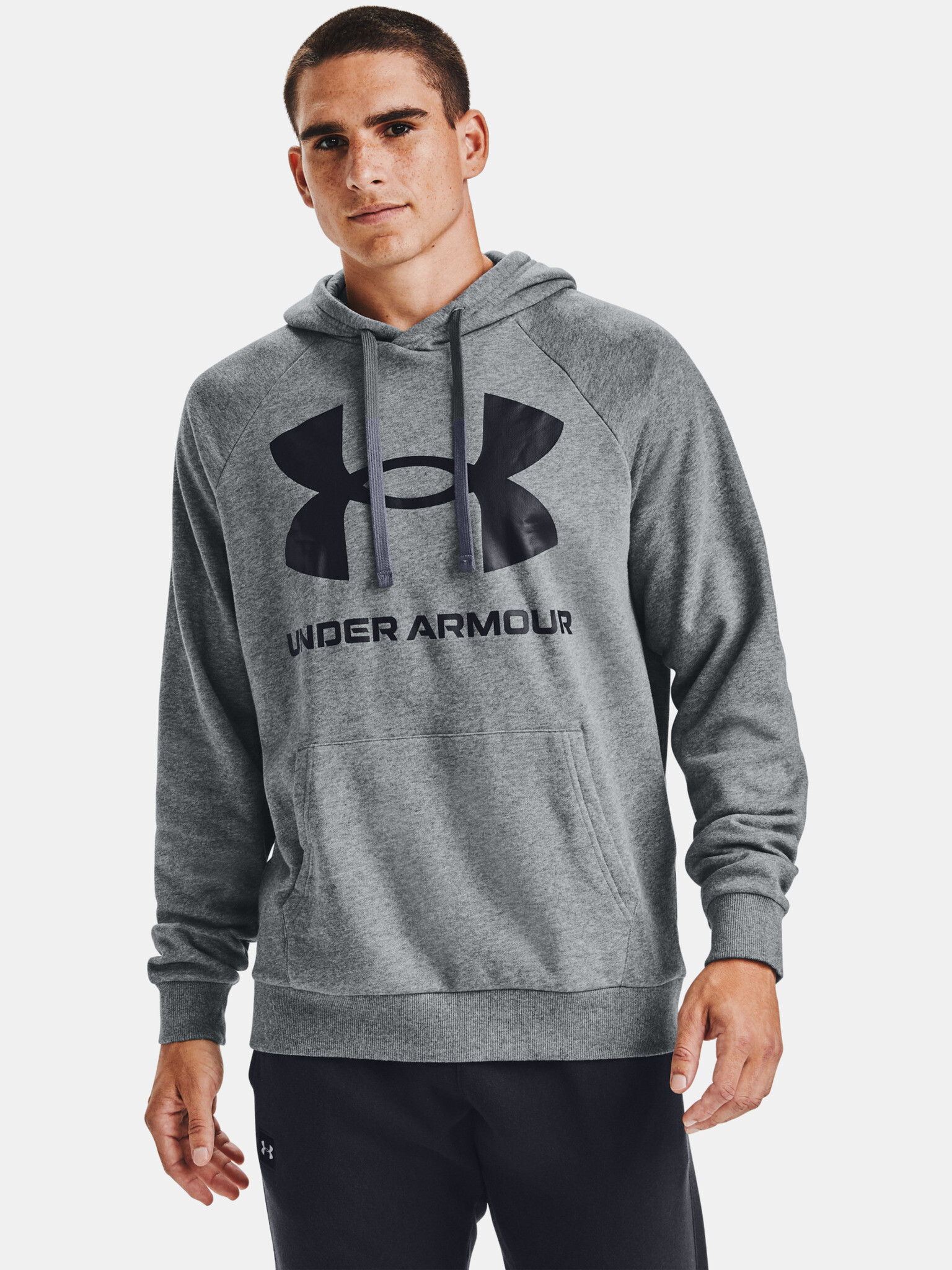 Under Armour Rival Fleece Big Logo HD Mikina Šedá - Pepit.cz