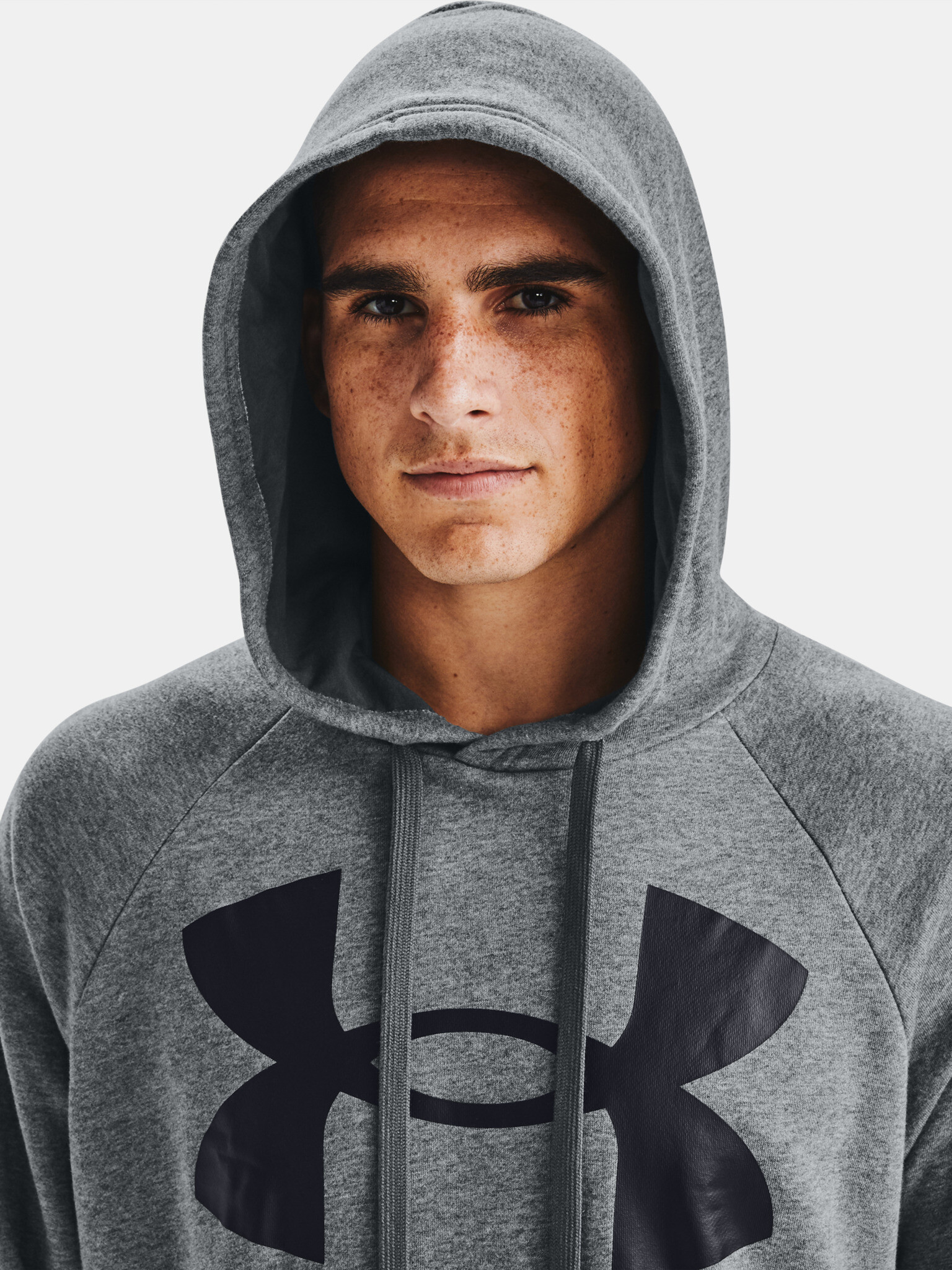 Under Armour Rival Fleece Big Logo HD Mikina Šedá - Pepit.cz