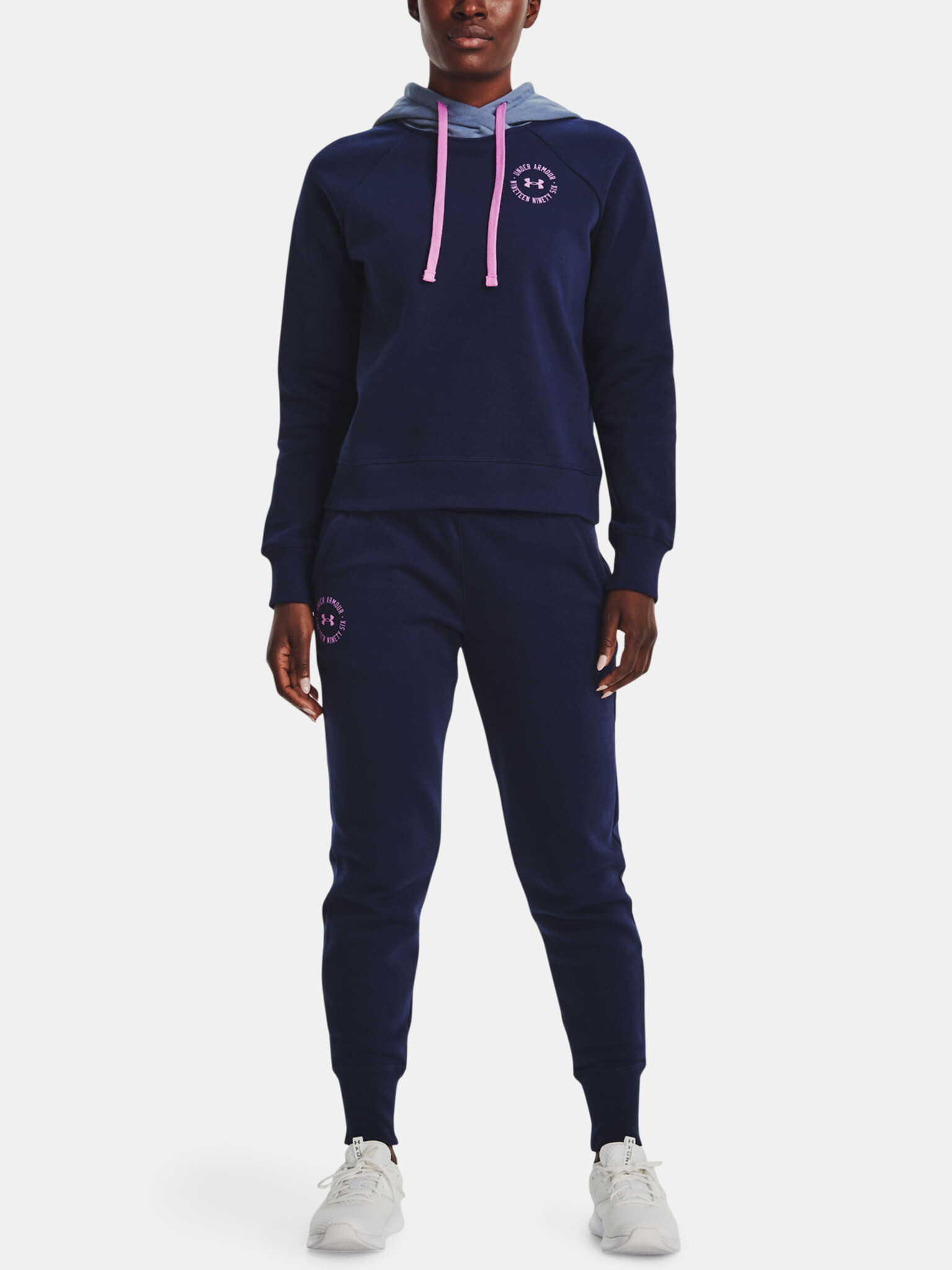 Under Armour Rival Fleece CB Hoodie Mikina Modrá - Pepit.cz