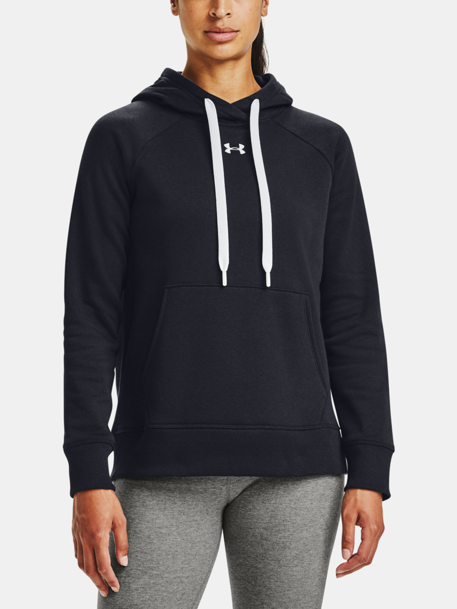 Under Armour Rival Fleece HB Hoodie Mikina Černá - Pepit.cz