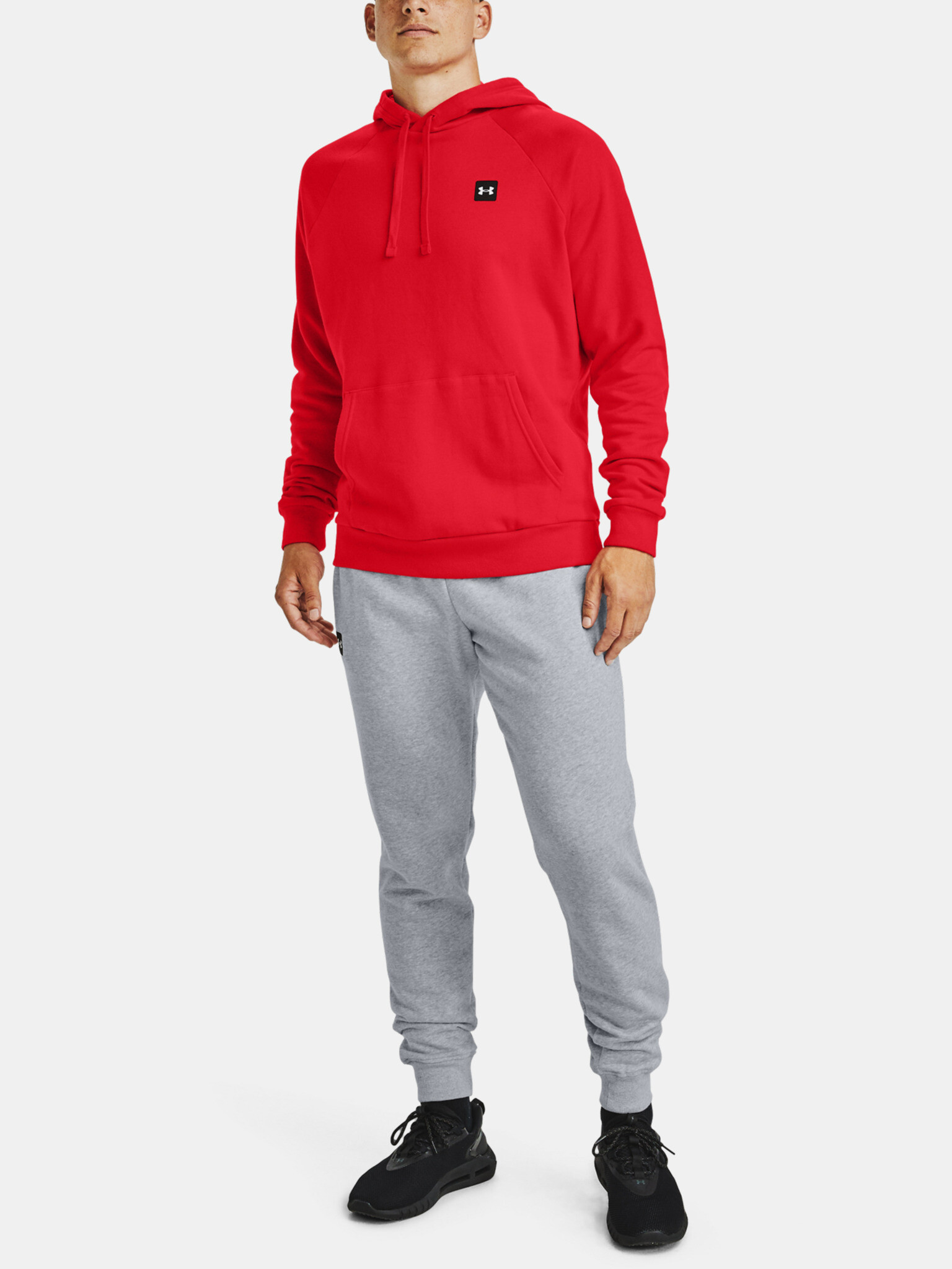 Under Armour Rival Fleece Hoodie Mikina Červená - Pepit.cz