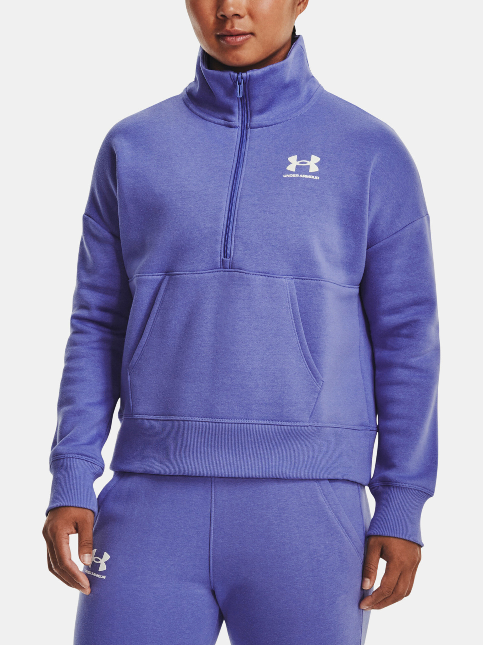 Under Armour Rival Fleece HZ Mikina Modrá - Pepit.cz