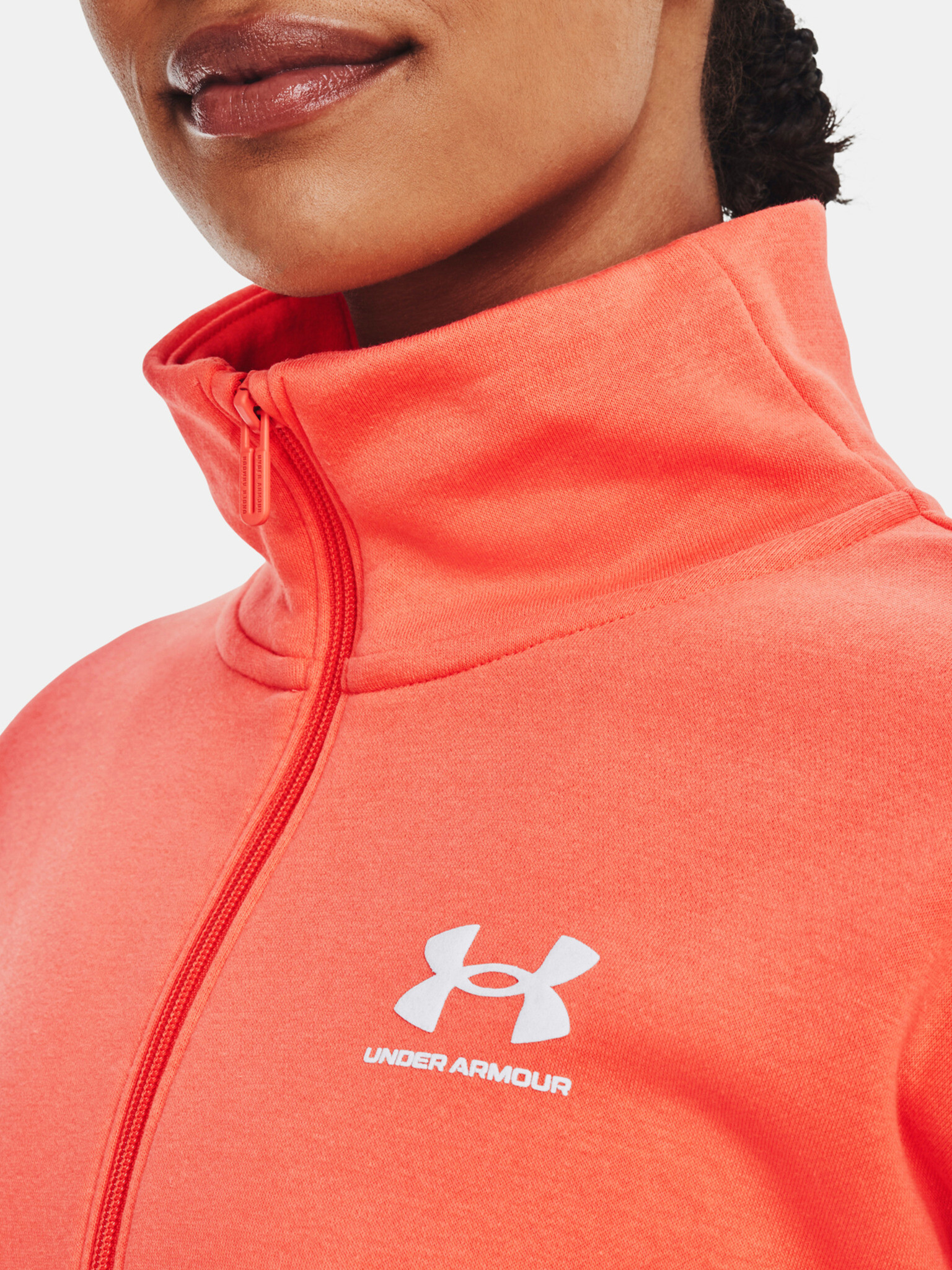 Under Armour Rival Fleece HZ Mikina Oranžová - Pepit.cz