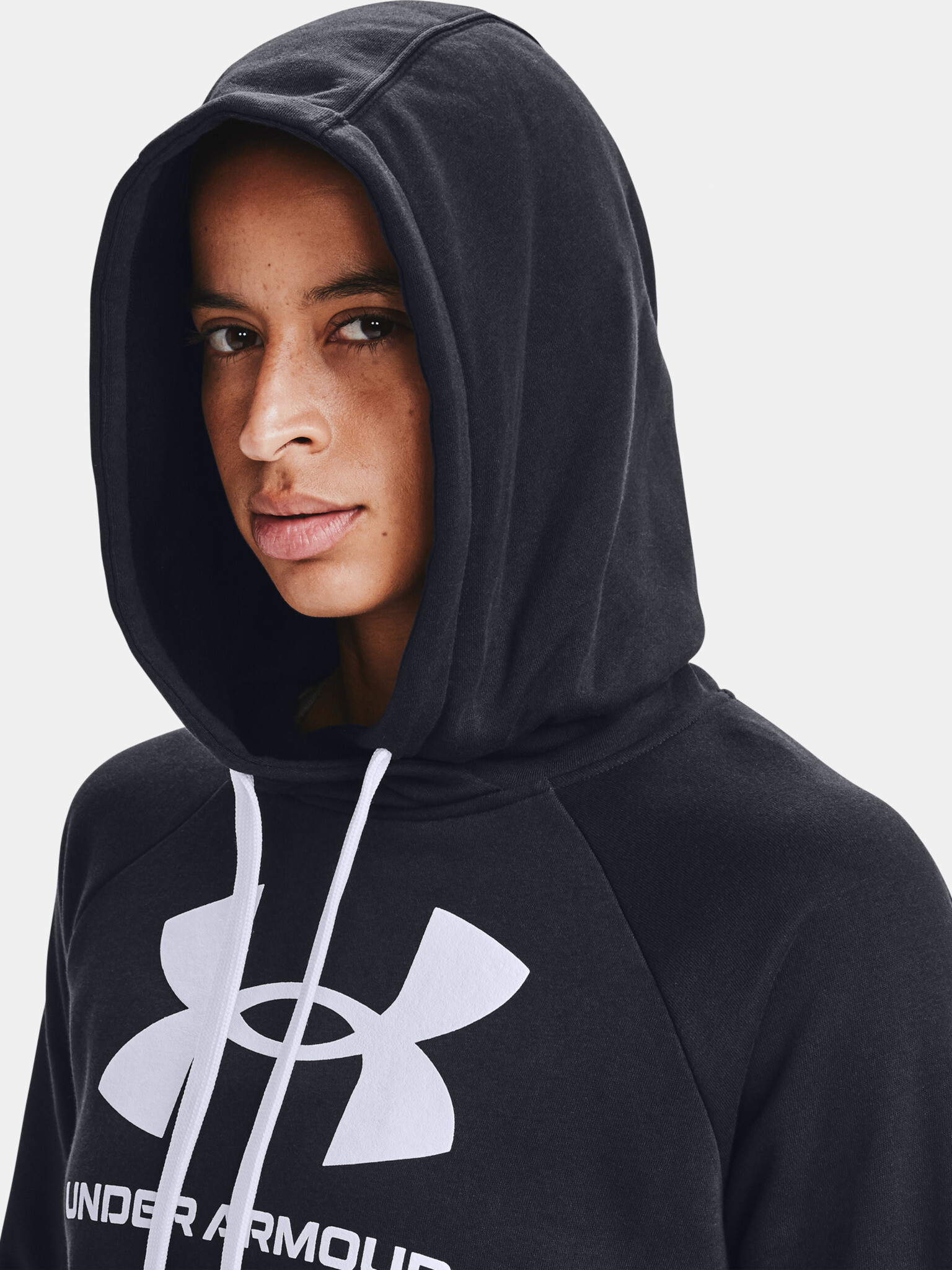 Under Armour Rival Fleece Logo Hoodie Mikina Černá - Pepit.cz