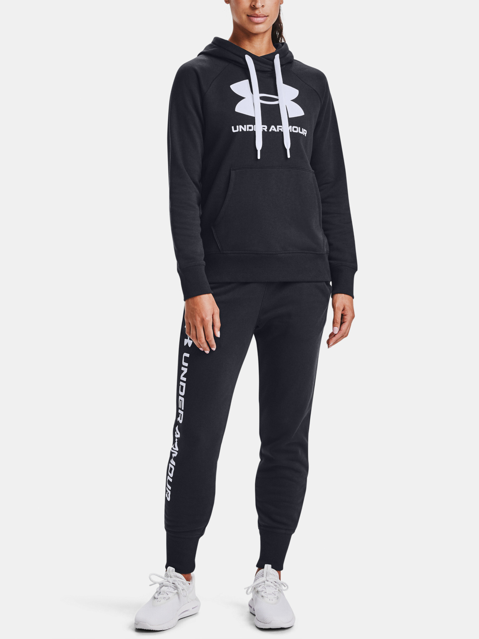 Under Armour Rival Fleece Logo Hoodie Mikina Černá - Pepit.cz