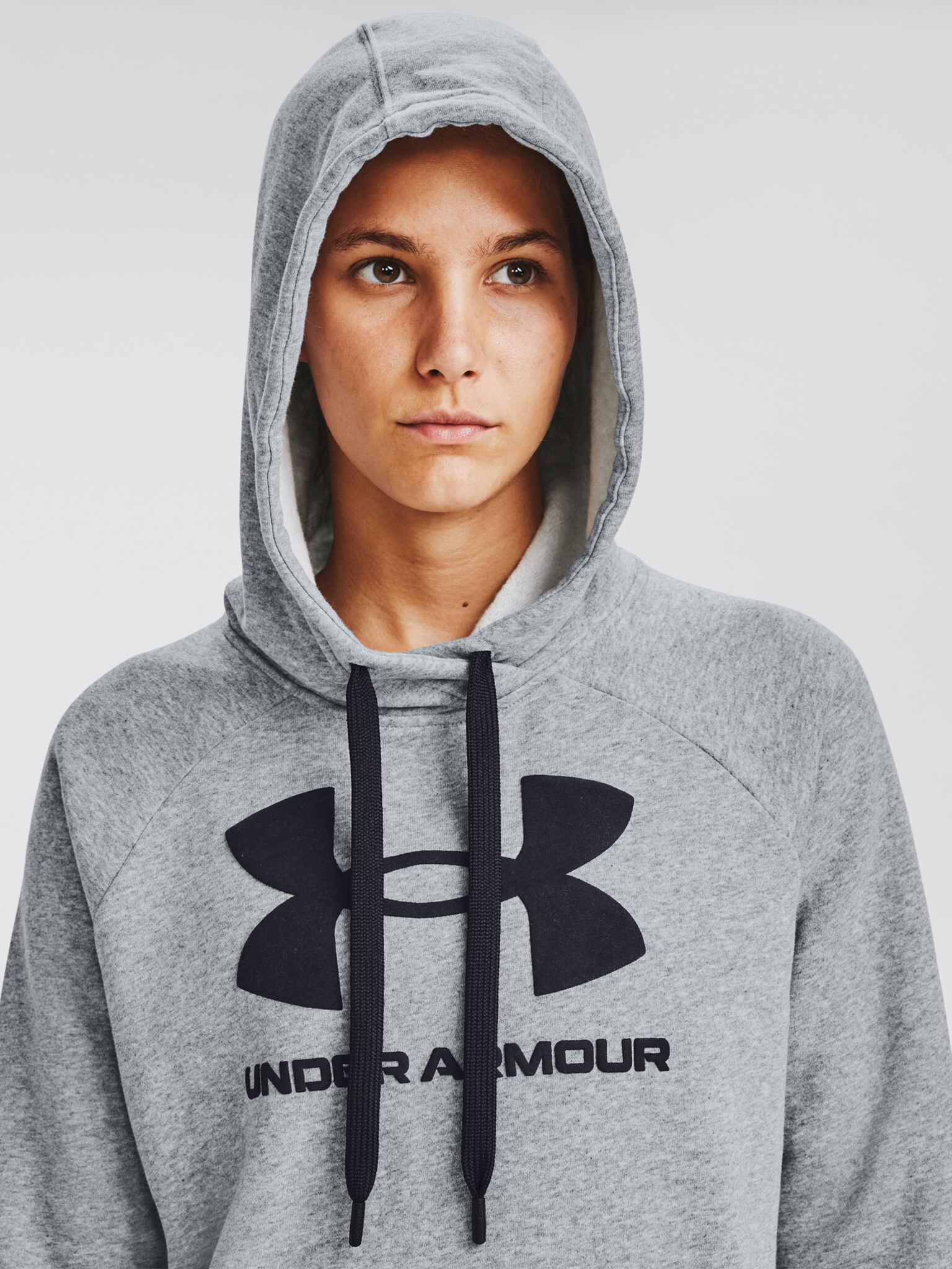 Under Armour Rival Fleece Logo Hoodie Mikina Šedá - Pepit.cz