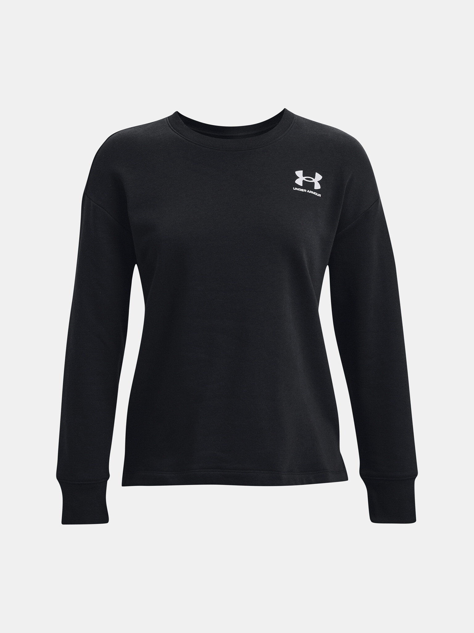 Under Armour Rival Fleece Oversize Crew Mikina Černá - Pepit.cz