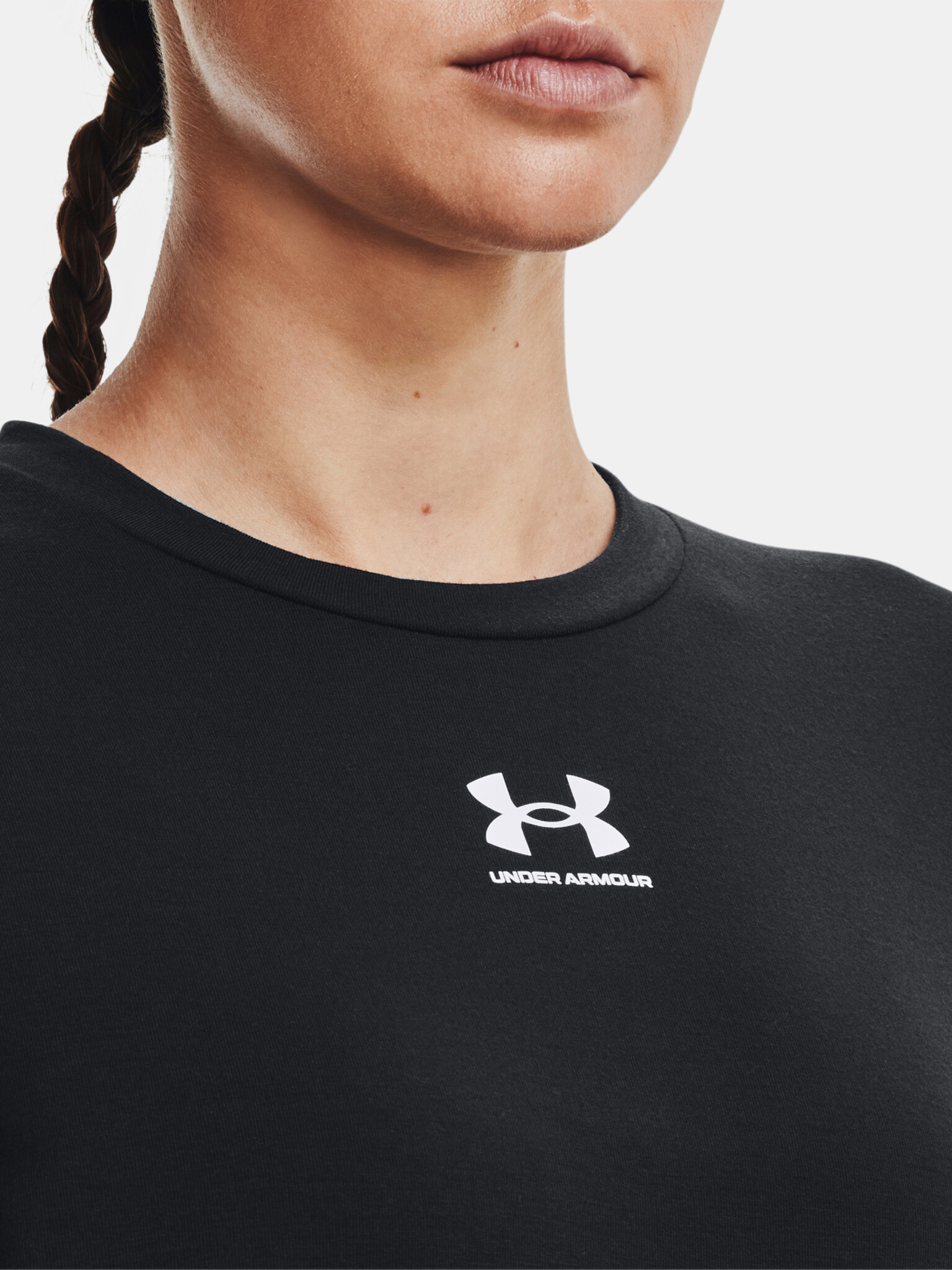 Under Armour Rival Terry Crew Triko Černá - Pepit.cz